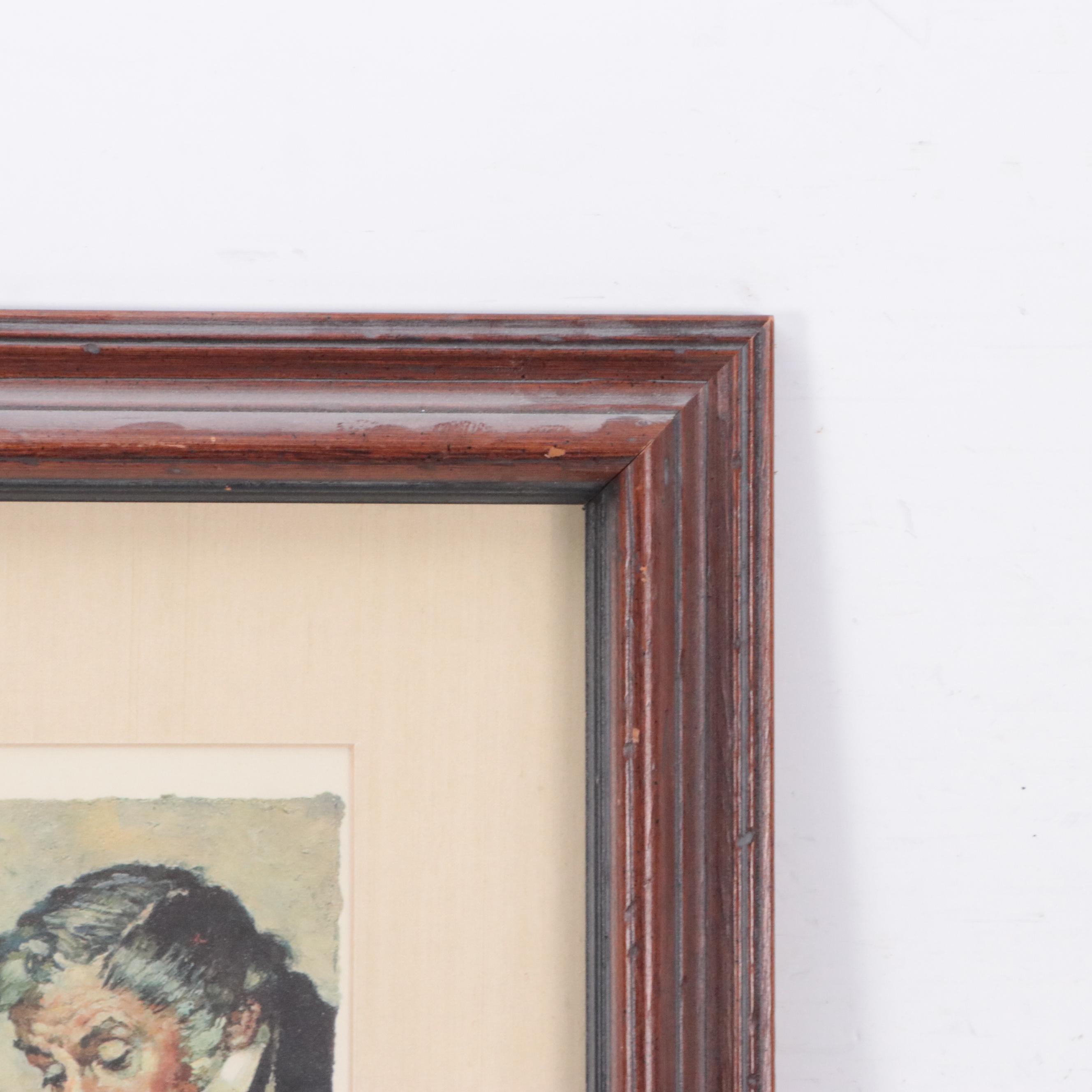 Norman Rockwell Color Lithograph "Tom Sawyer, Dog and Beetle," 1971