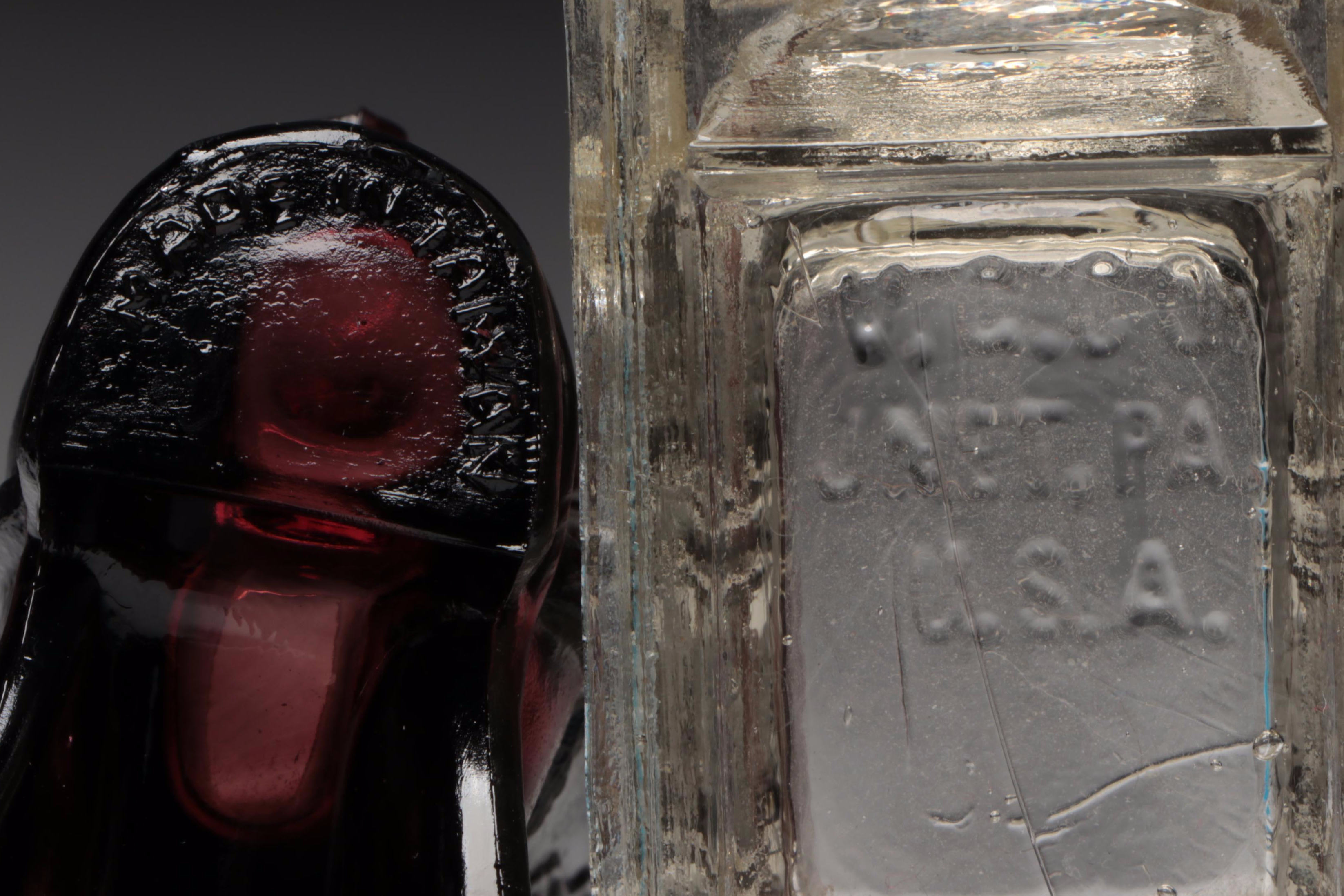 Degenhart Crystal Art Glass and More Glass Figural Toothpick Holders