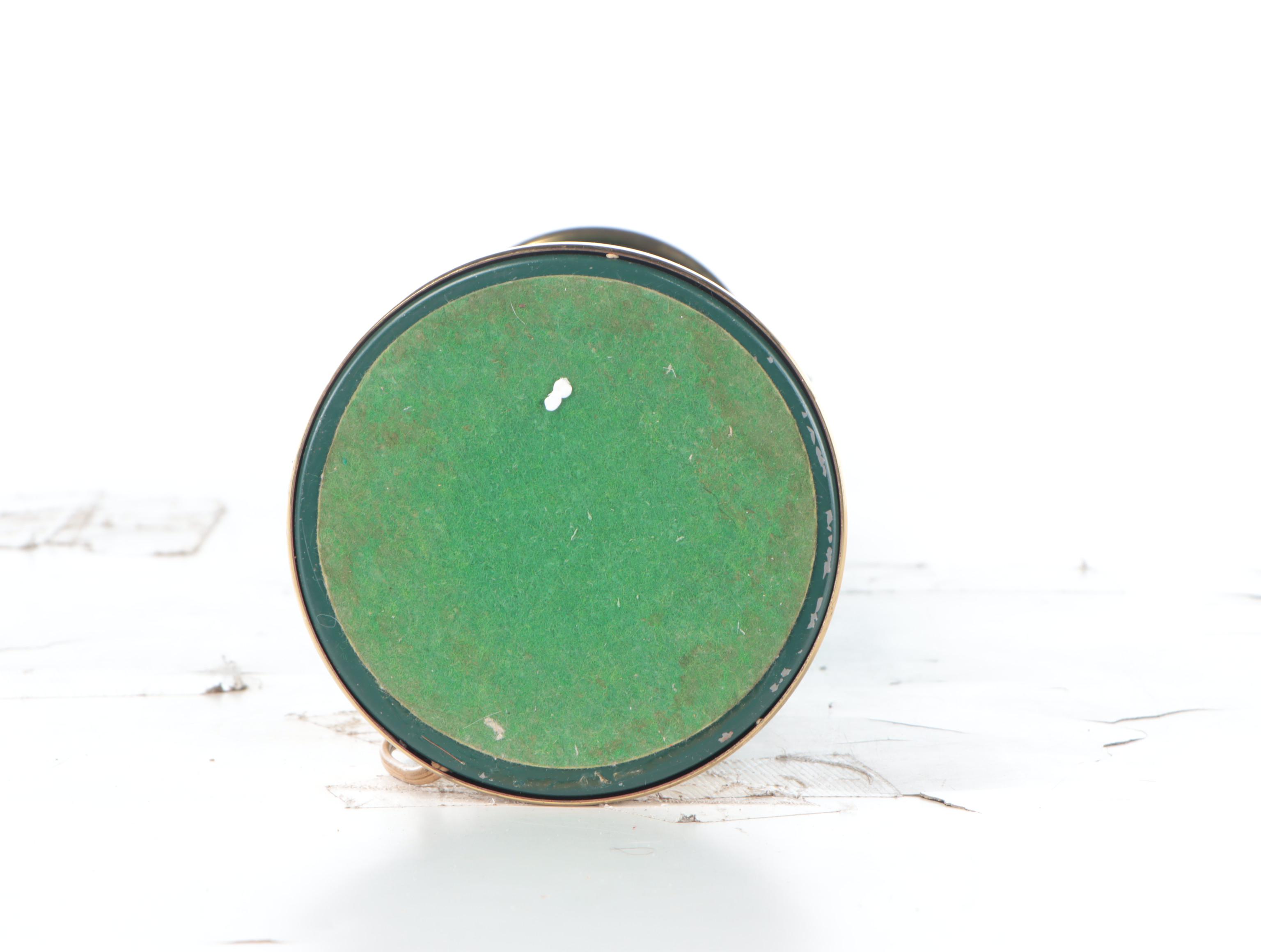 Gilt Greek Key Glass and Brass Table Lamp