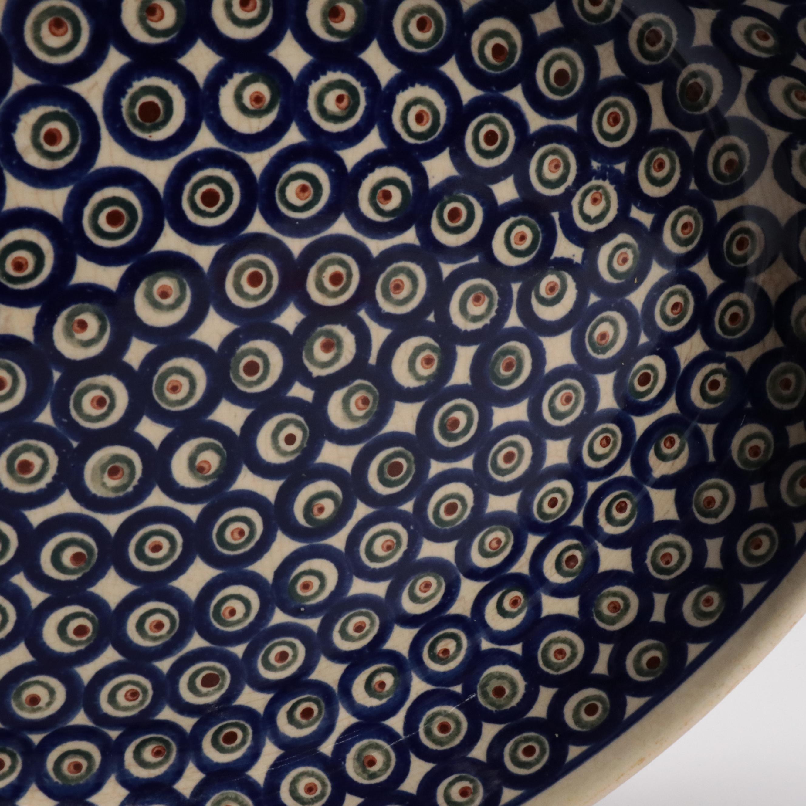 Bolesławiec Polish Pottery Baking Dish and Pie Dish