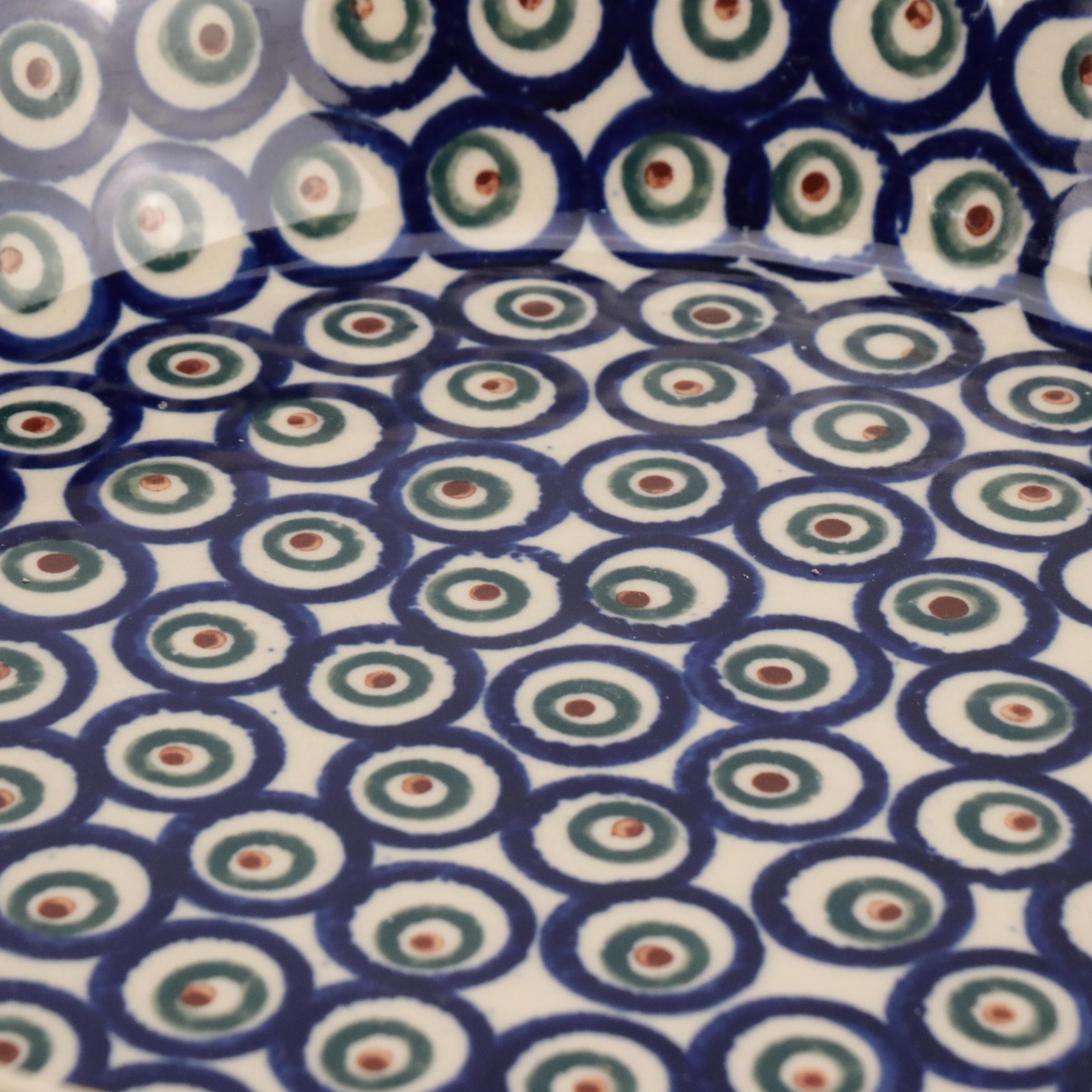 Bolesławiec Polish Pottery Baking Dish and Pie Dish