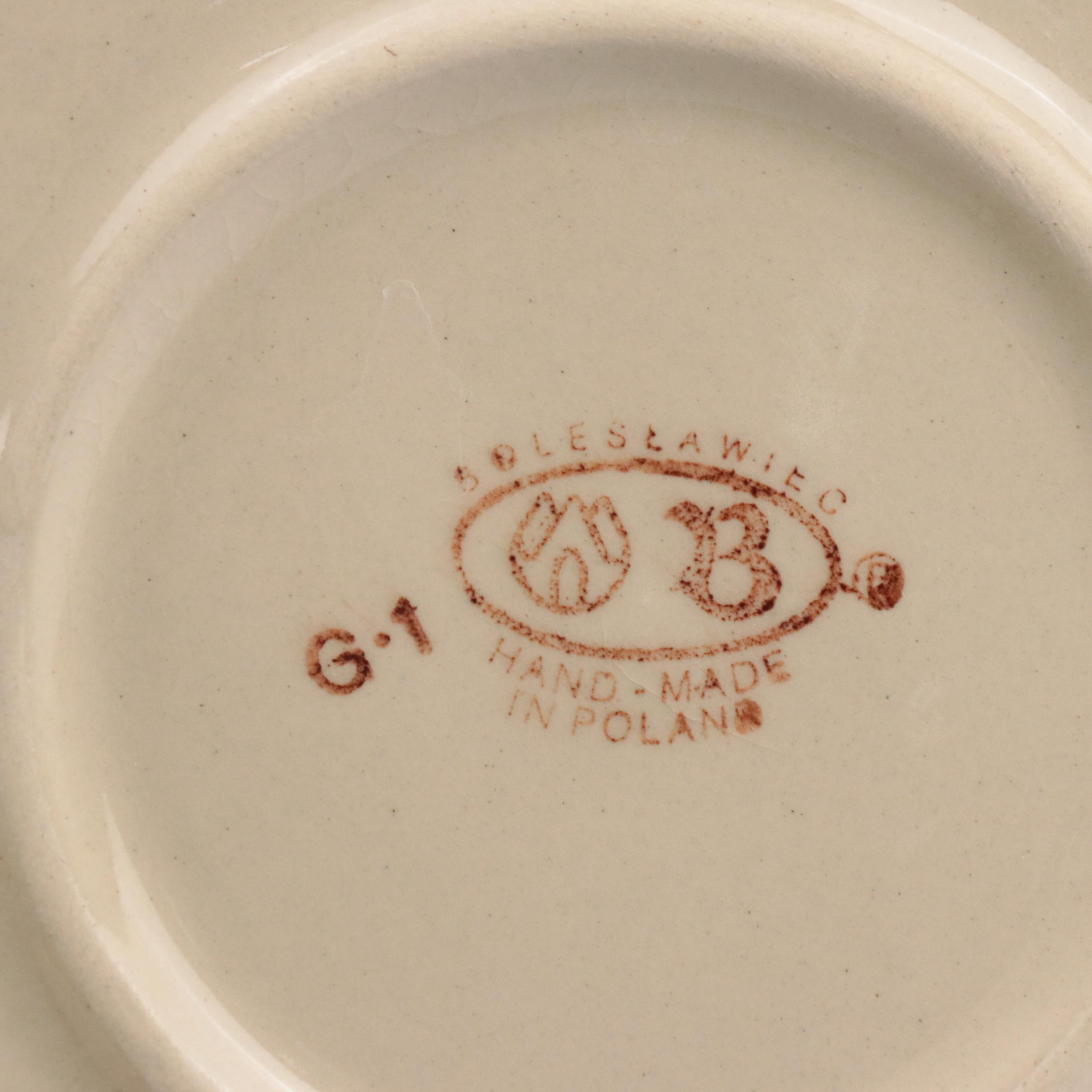 Bolesławiec Polish Pottery Baking Dish and Pie Dish