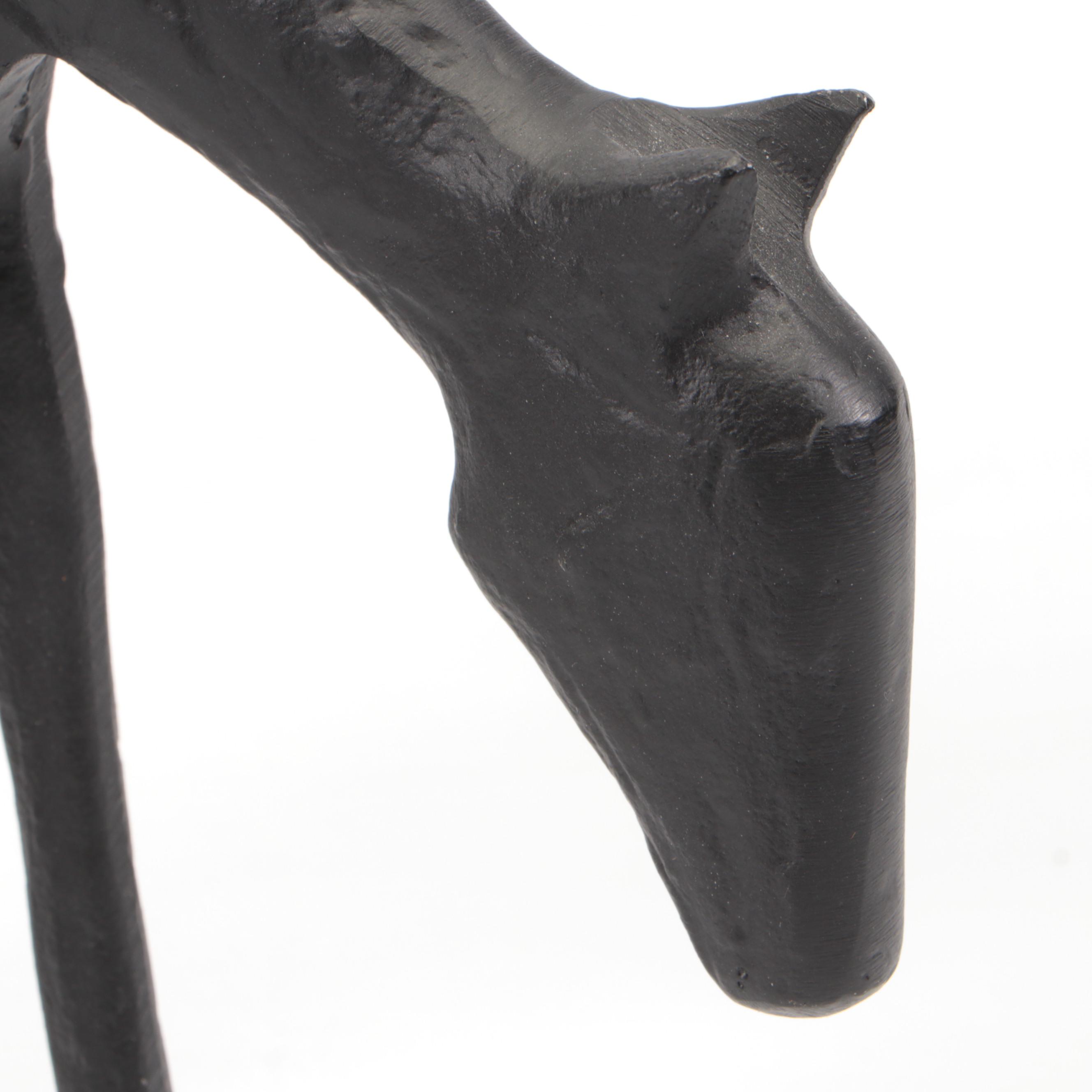 Two Folk Art Metal Horse Figurines