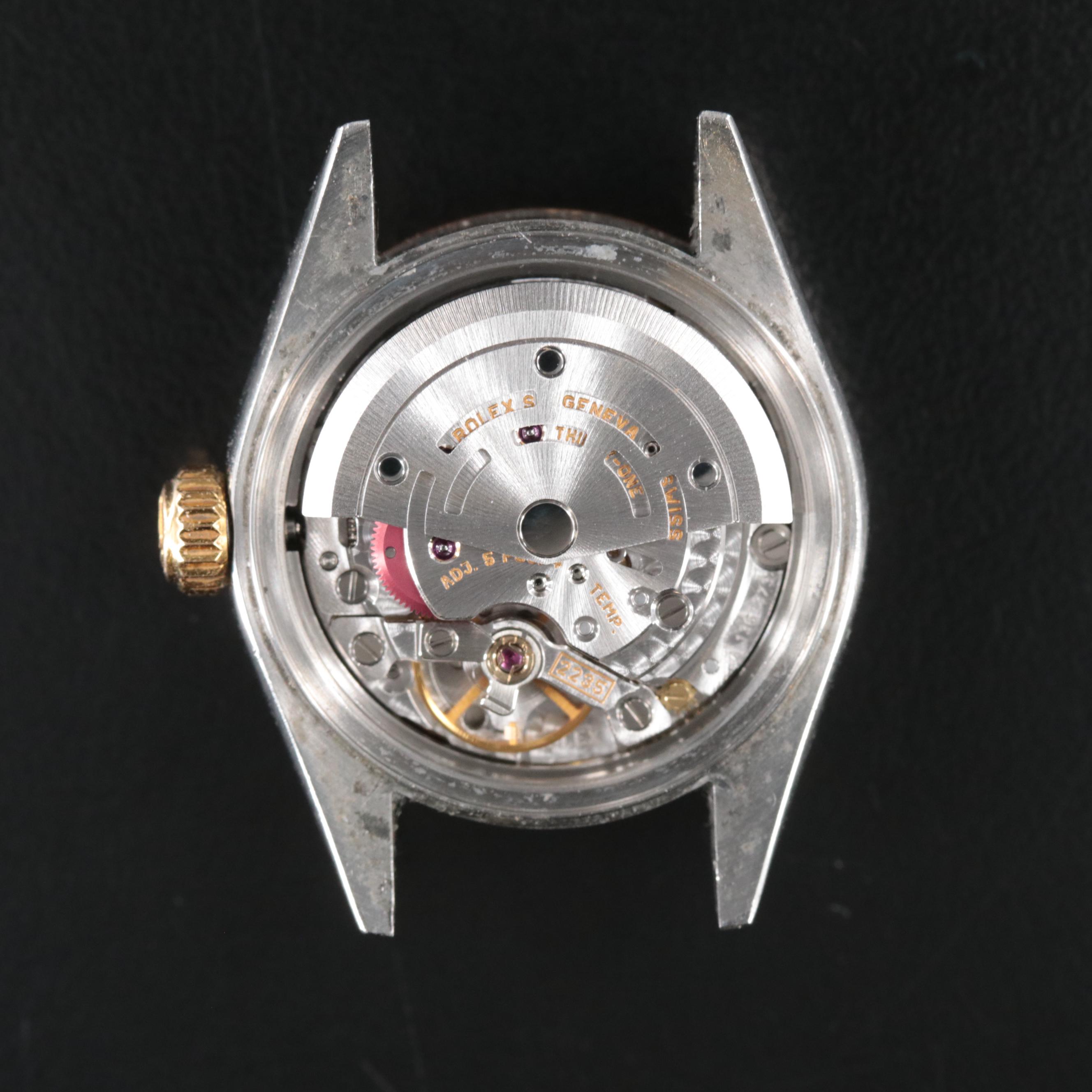 2002 Rolex White Mother-of-Pearl Factory Diamond Dial Datejust Watch