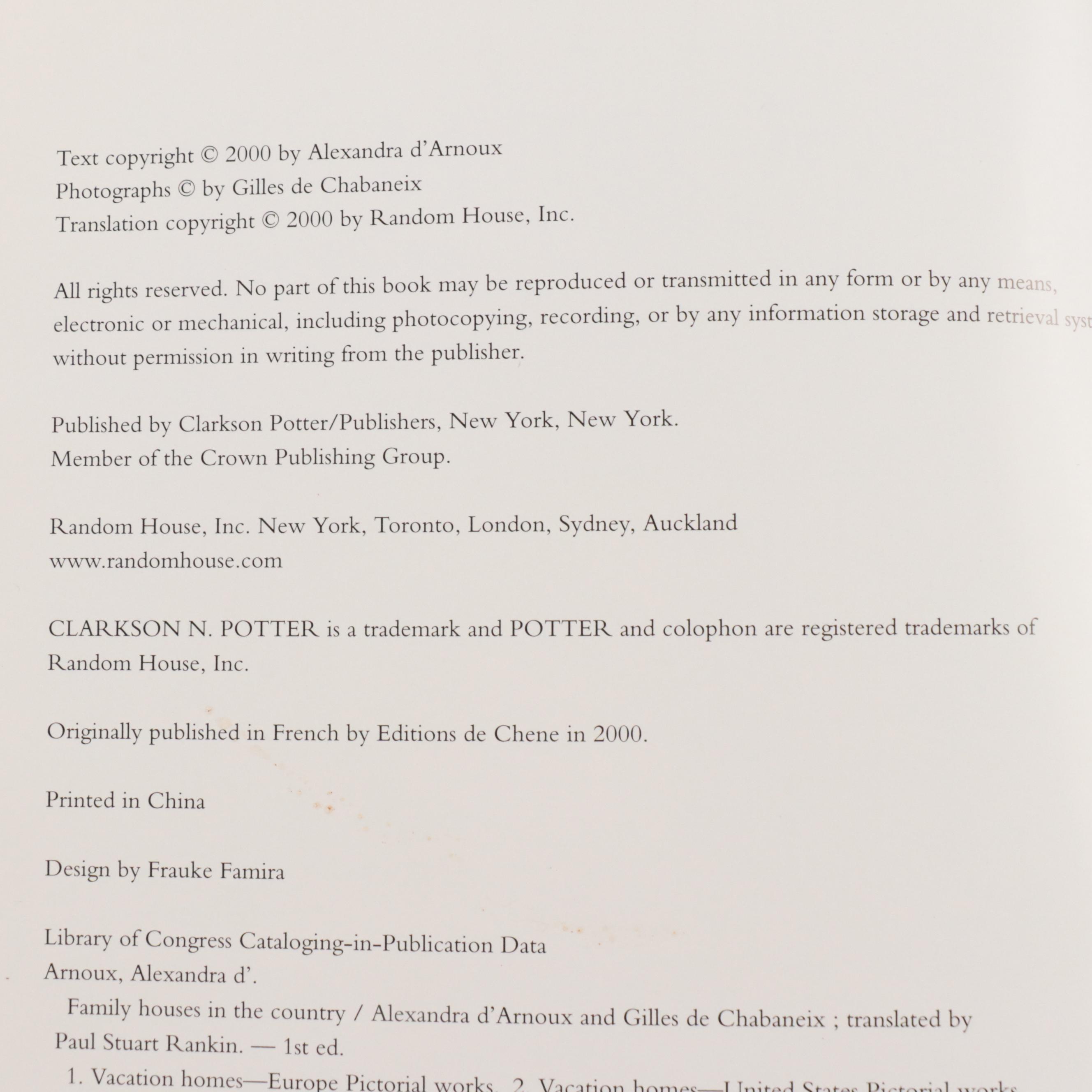 First Edition "At Home in France" by Christopher Petkanas and More Books