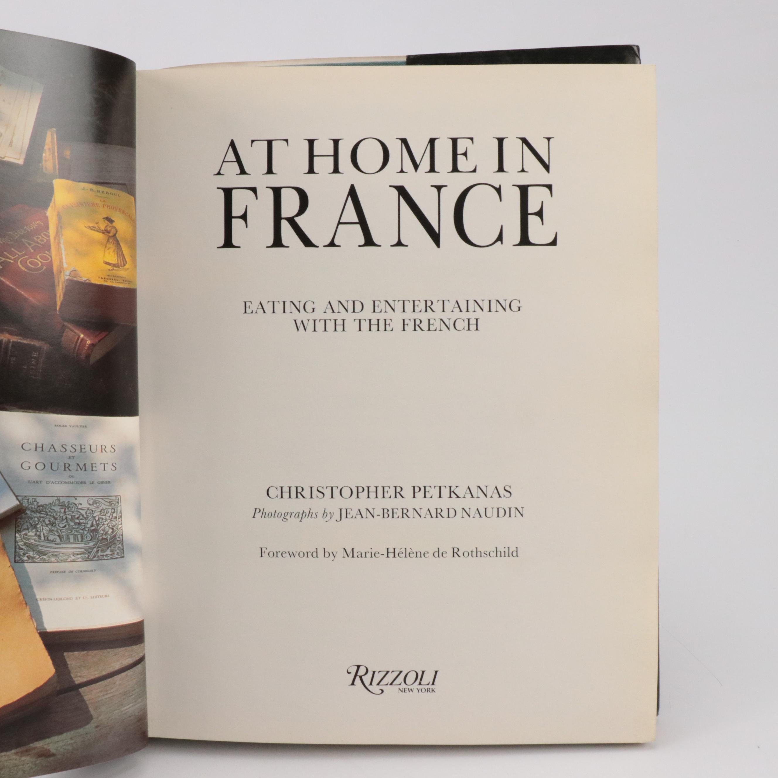 First Edition "At Home in France" by Christopher Petkanas and More Books