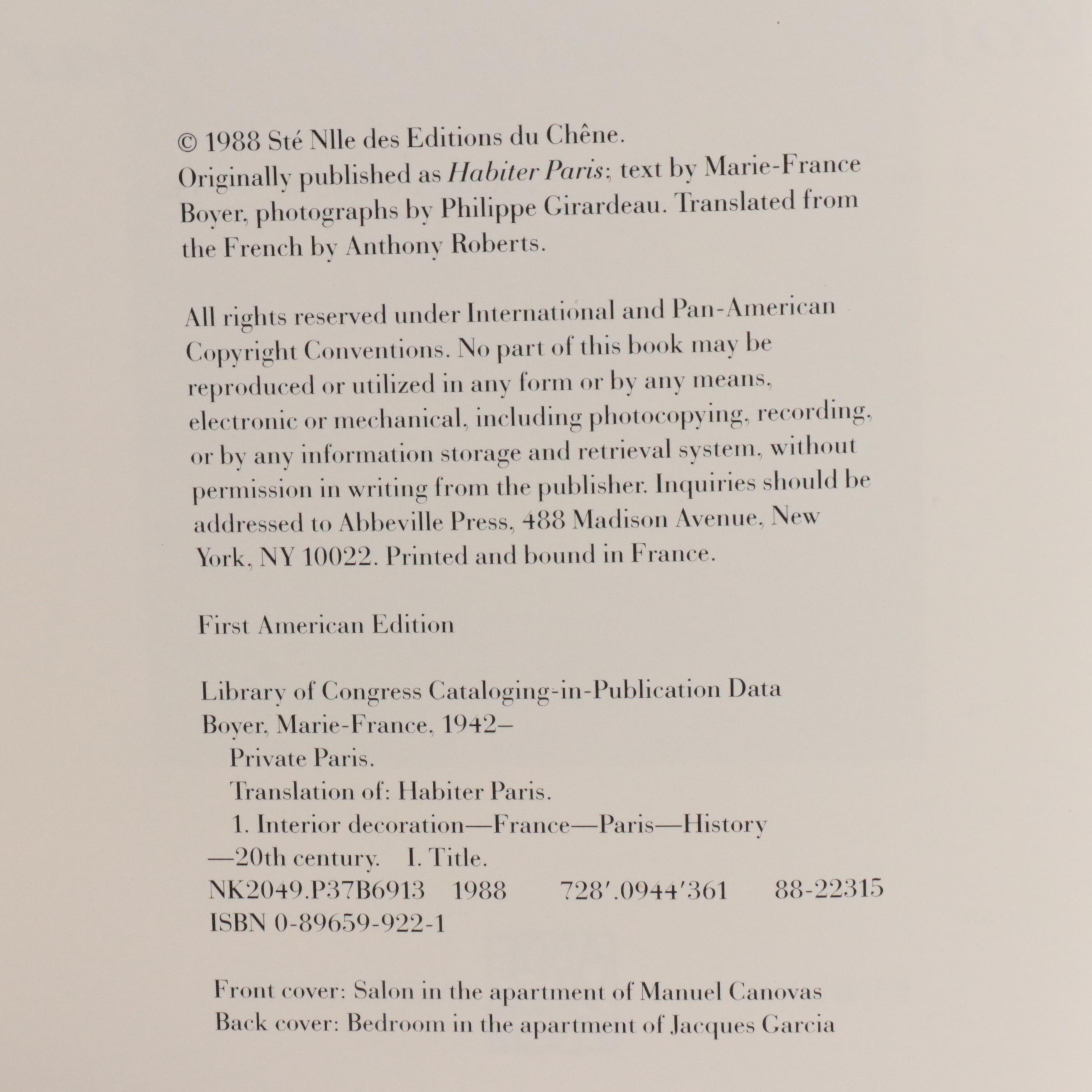 First Edition "At Home in France" by Christopher Petkanas and More Books