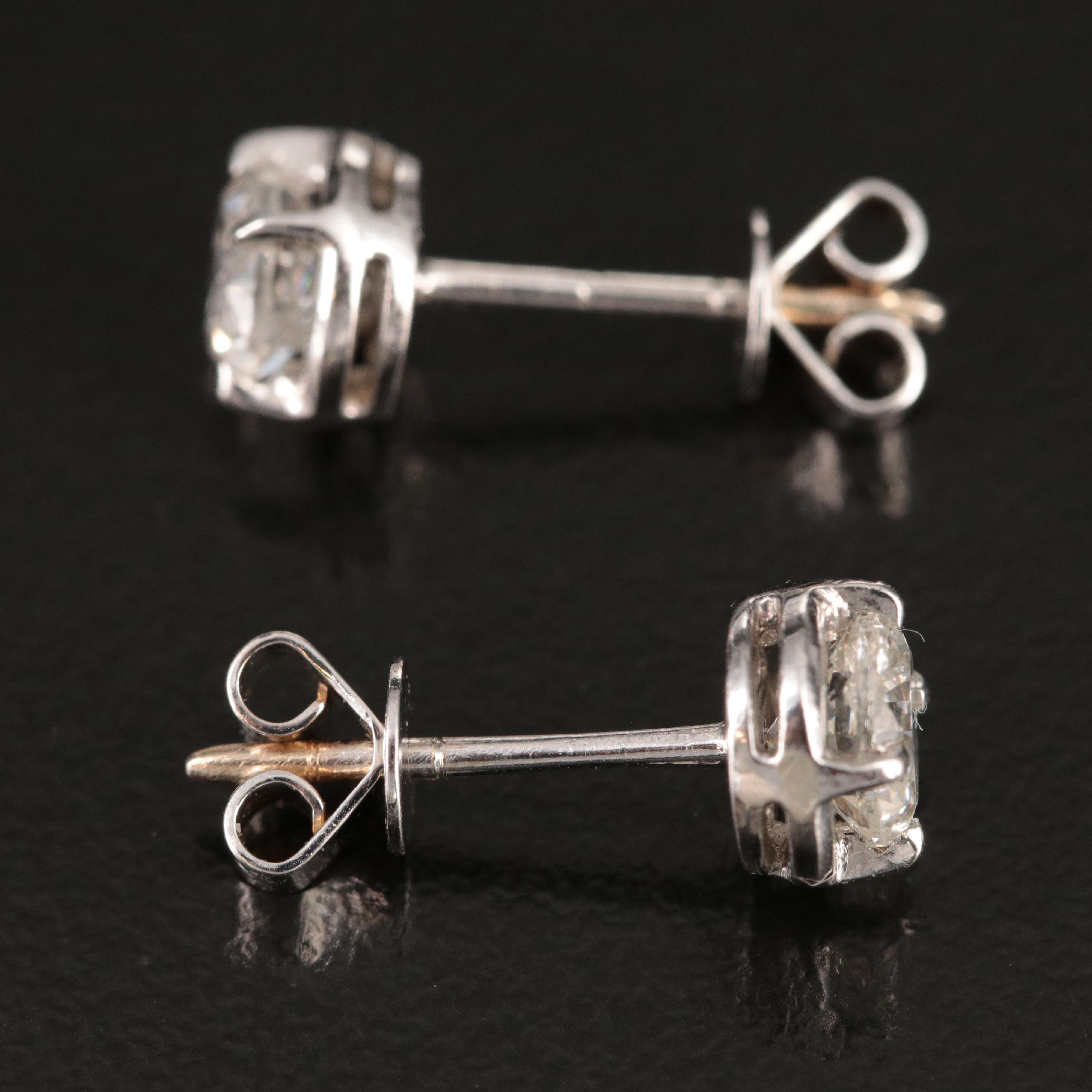 14K 1.20 CTW Diamond Stud Earrings