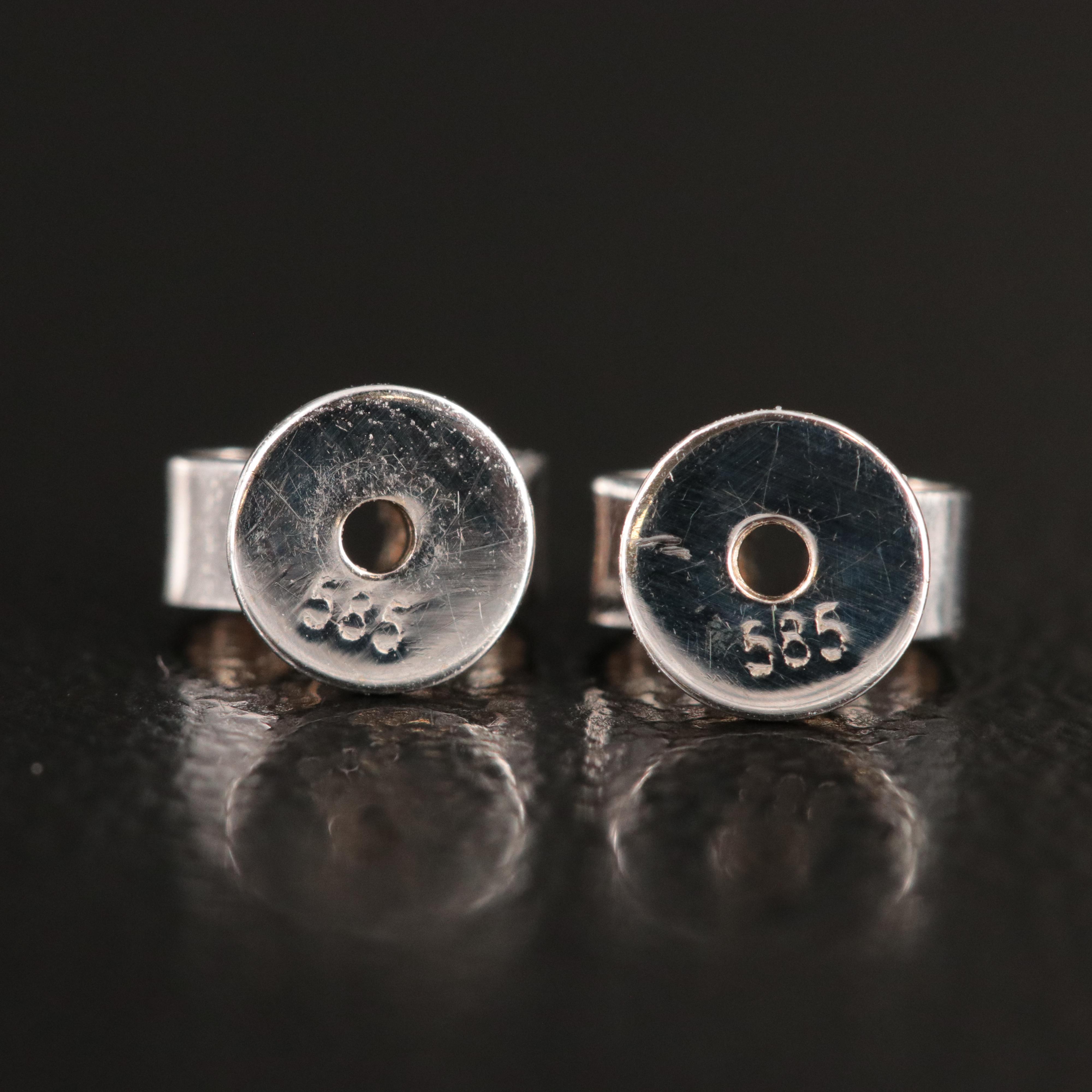 14K 1.20 CTW Diamond Stud Earrings