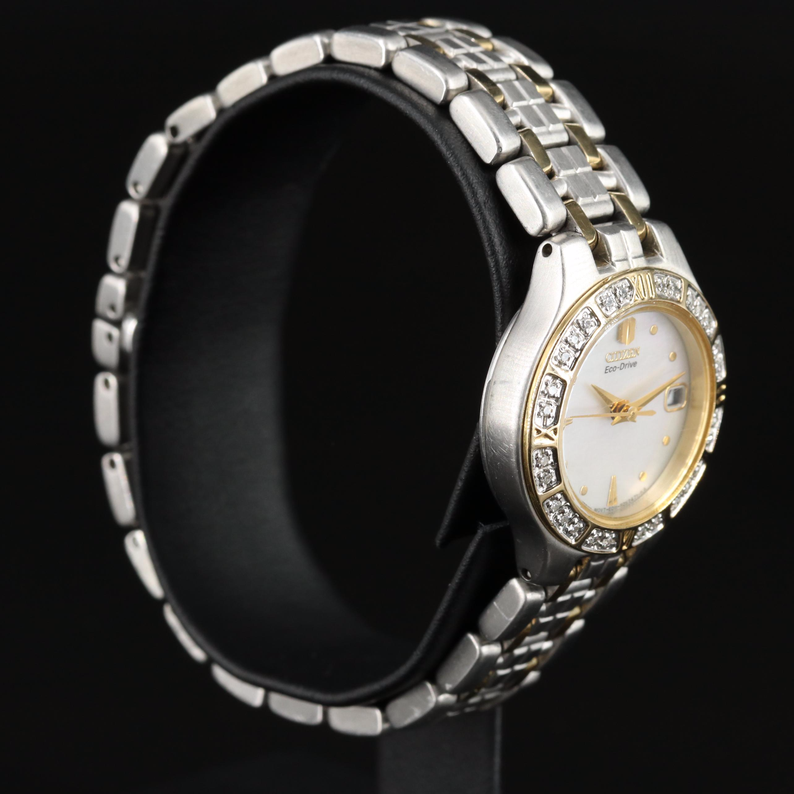 Citizen Eco-Drive Mother-of-Pearl Dial, Diamond Watch