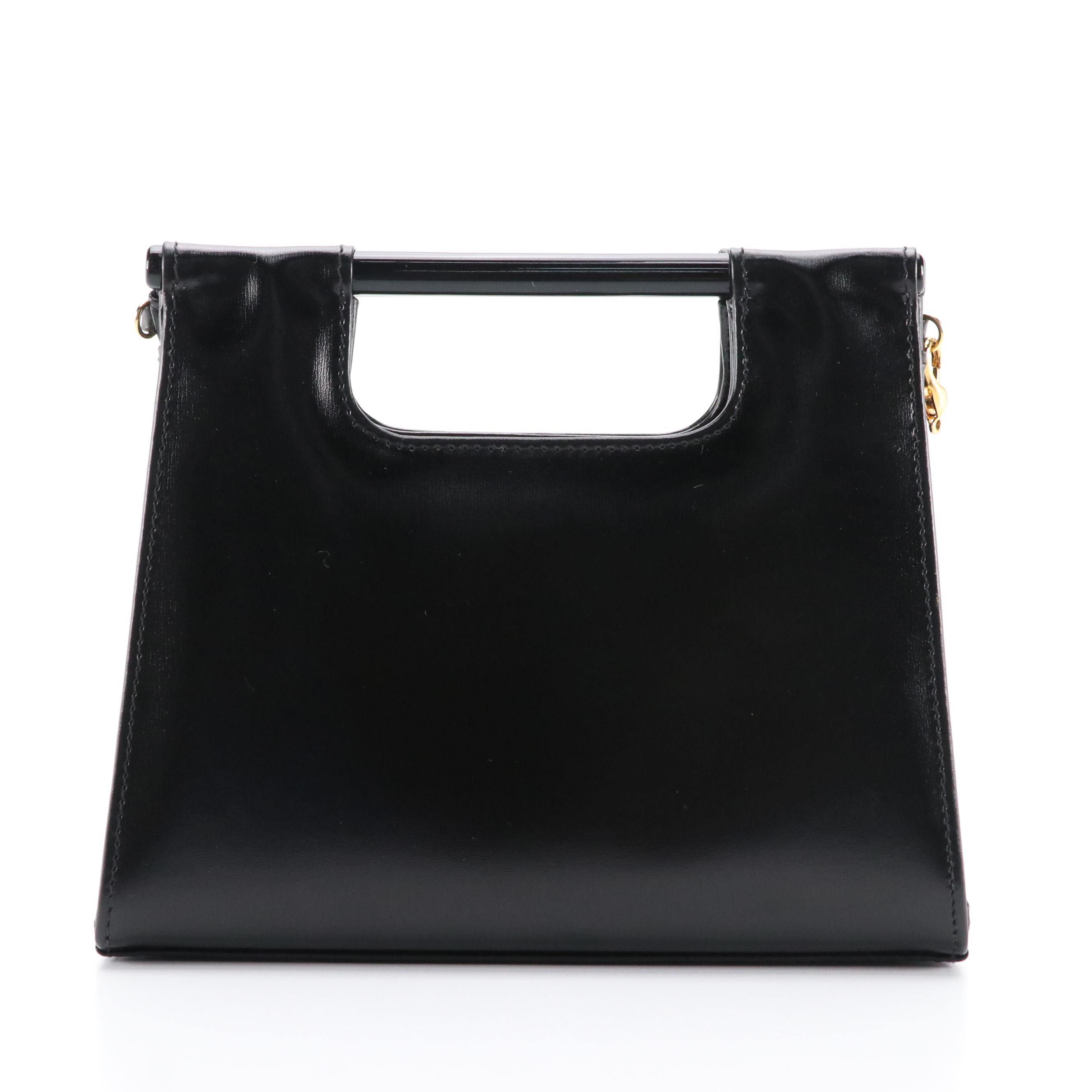 Scuola Del Cuoio Mini Handbag Clutch In Black Leather Everything But 