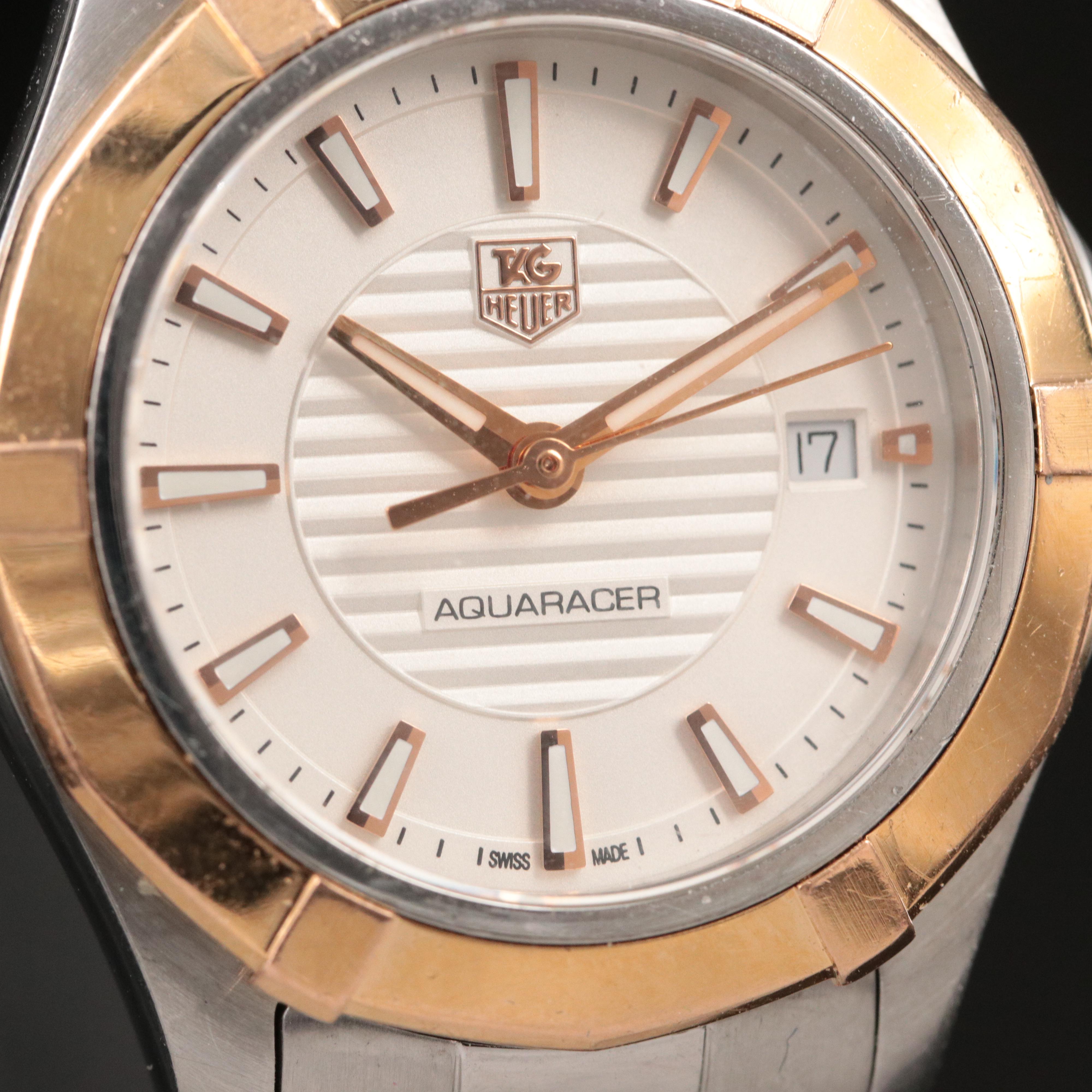 TAG Heuer Aquaracer 18K and Stainless Steel Swiss Quartz Watch