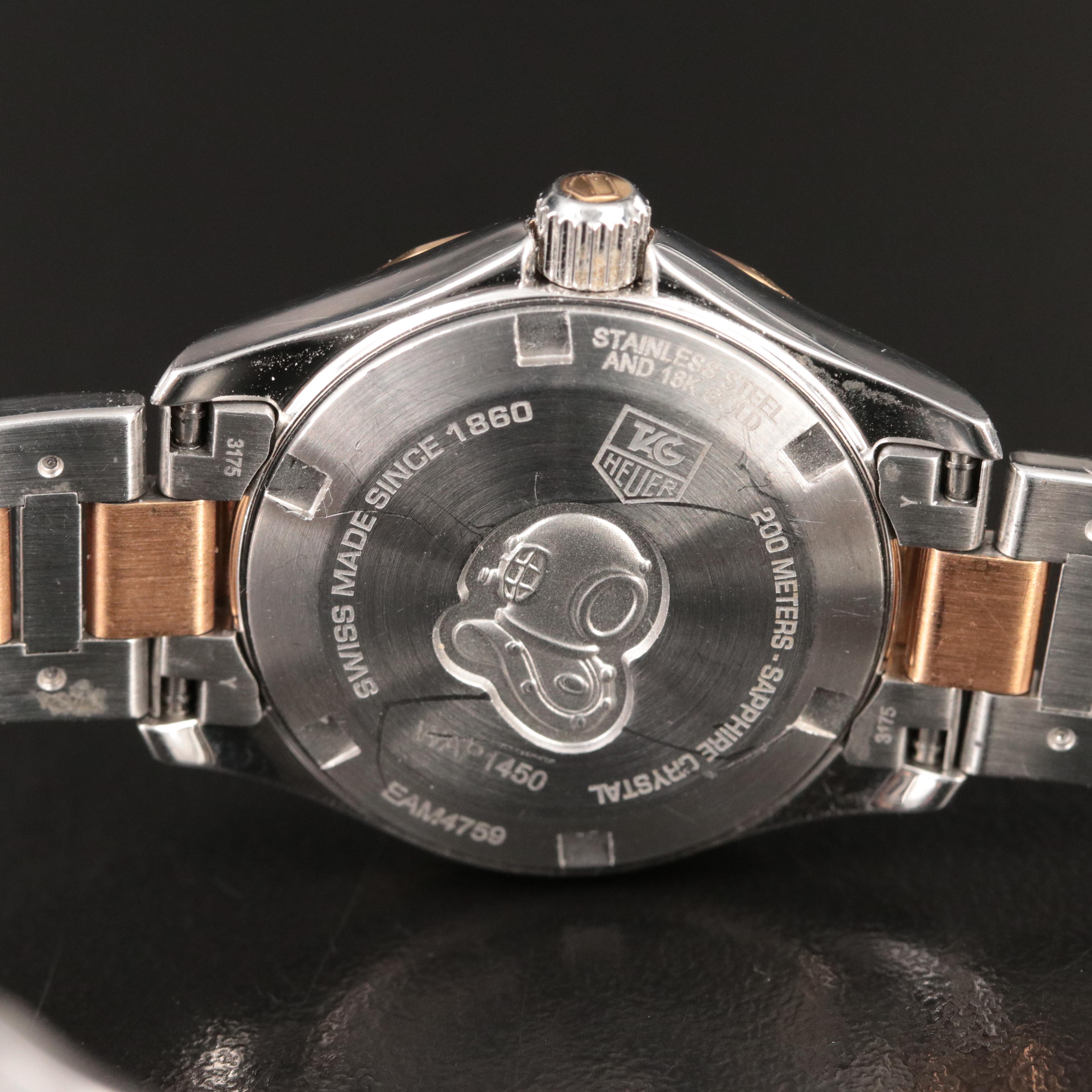 TAG Heuer Aquaracer 18K and Stainless Steel Swiss Quartz Watch