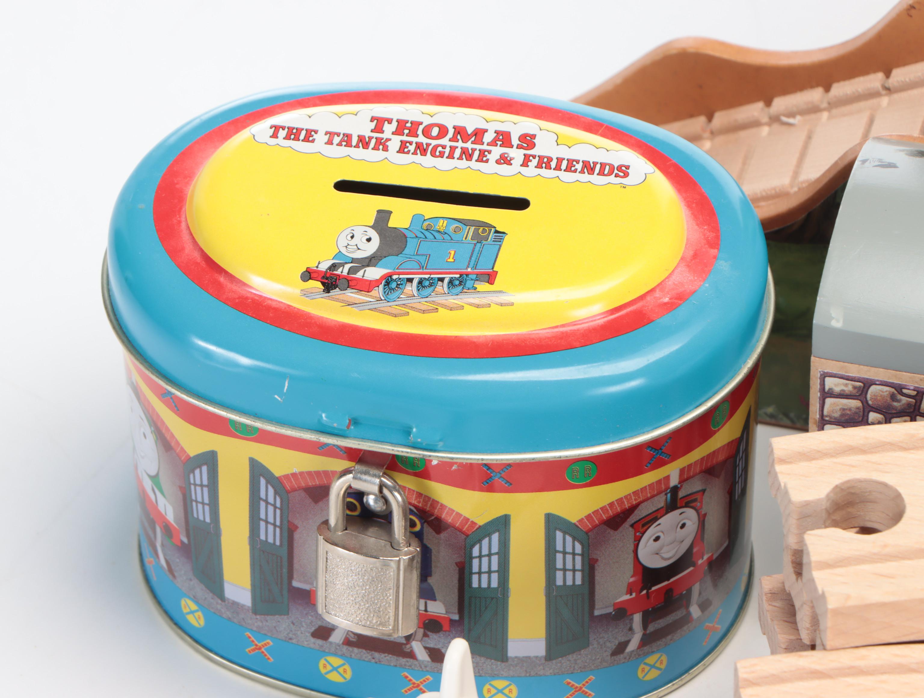 Thomas The Tank Engine Wooden Play Board with Trains, Track and Thomas Decor