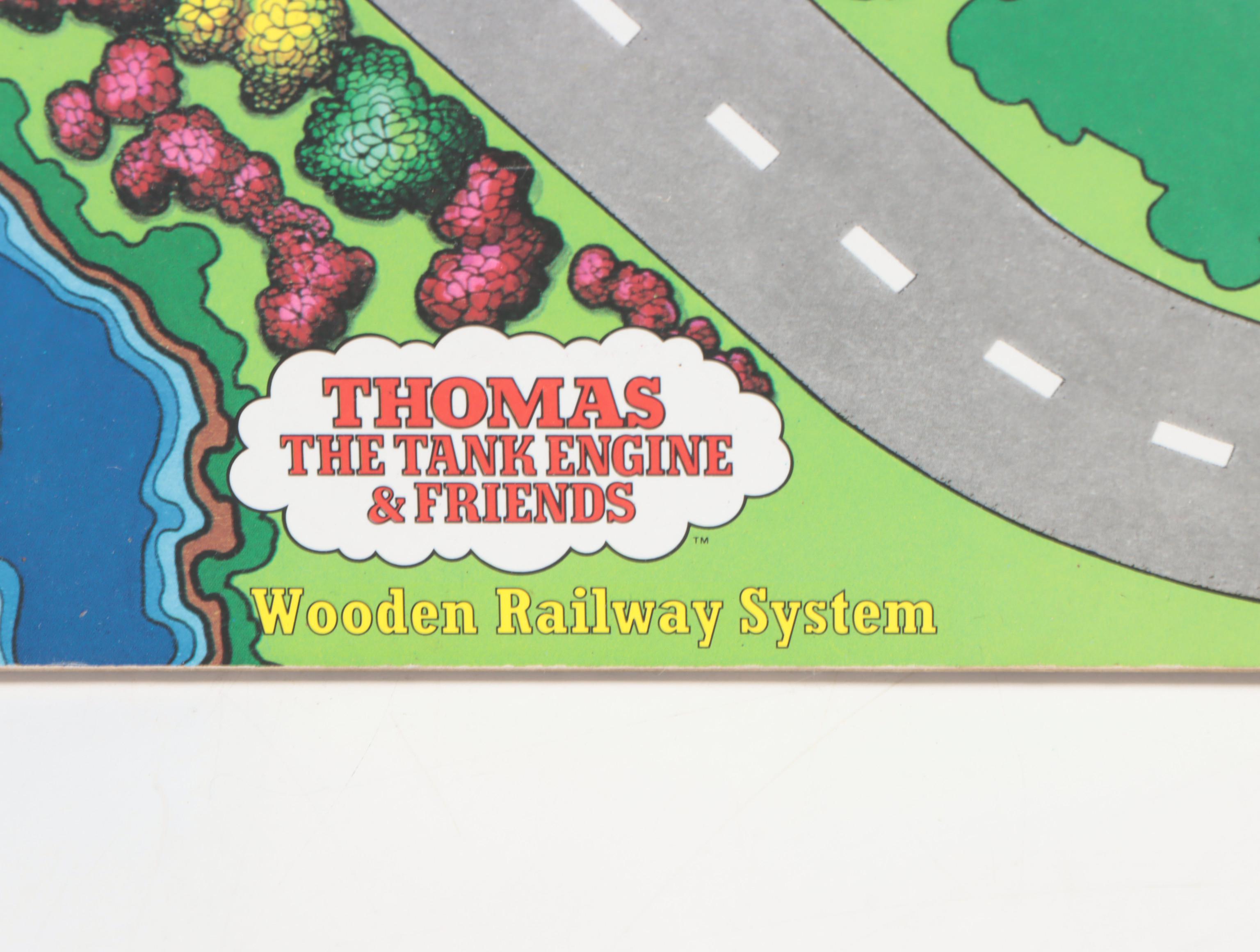 Thomas The Tank Engine Wooden Play Board with Trains, Track and Thomas Decor