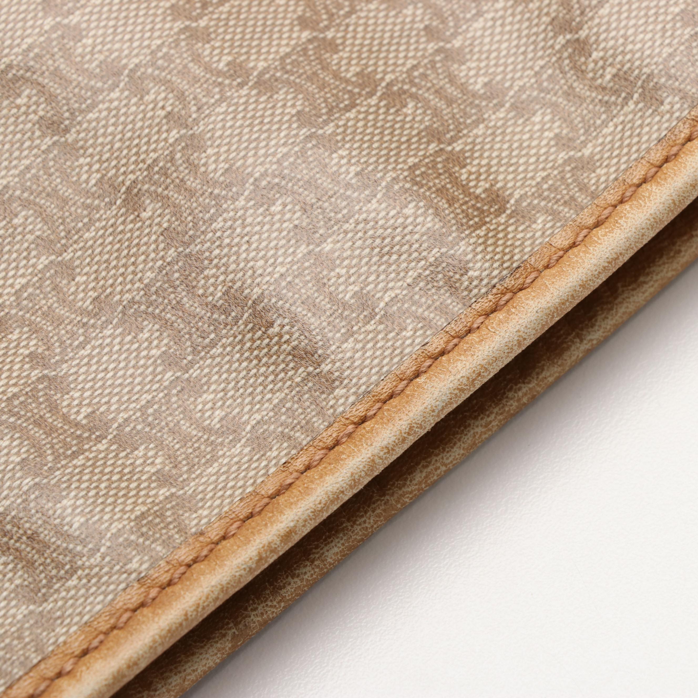 Celine Macadam Tote in Beige Coated Canvas and Leather