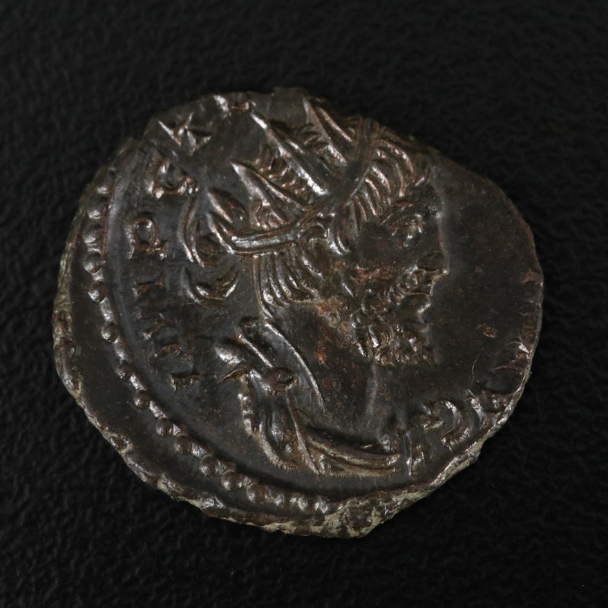 Ancient Roman Imperial Æ Antoninianus Coin of Tetricus I, ca. 271 A.D.