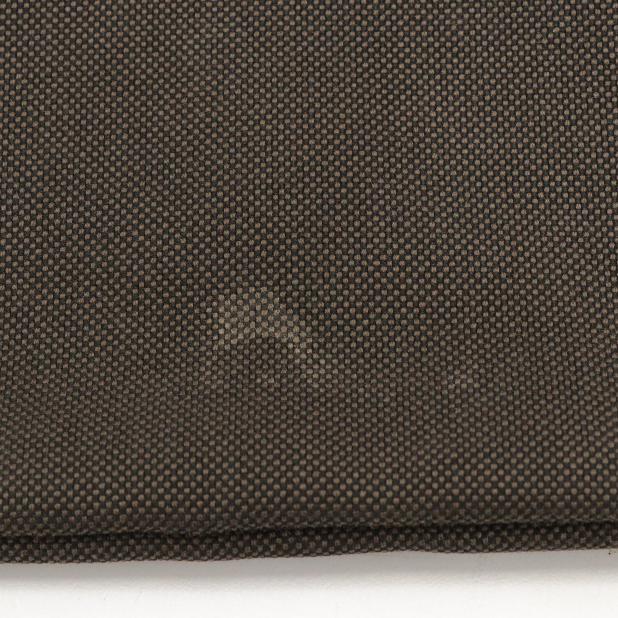 Prada Slim Crossbody Tote in Logo Canapa Canvas with Leather Trim