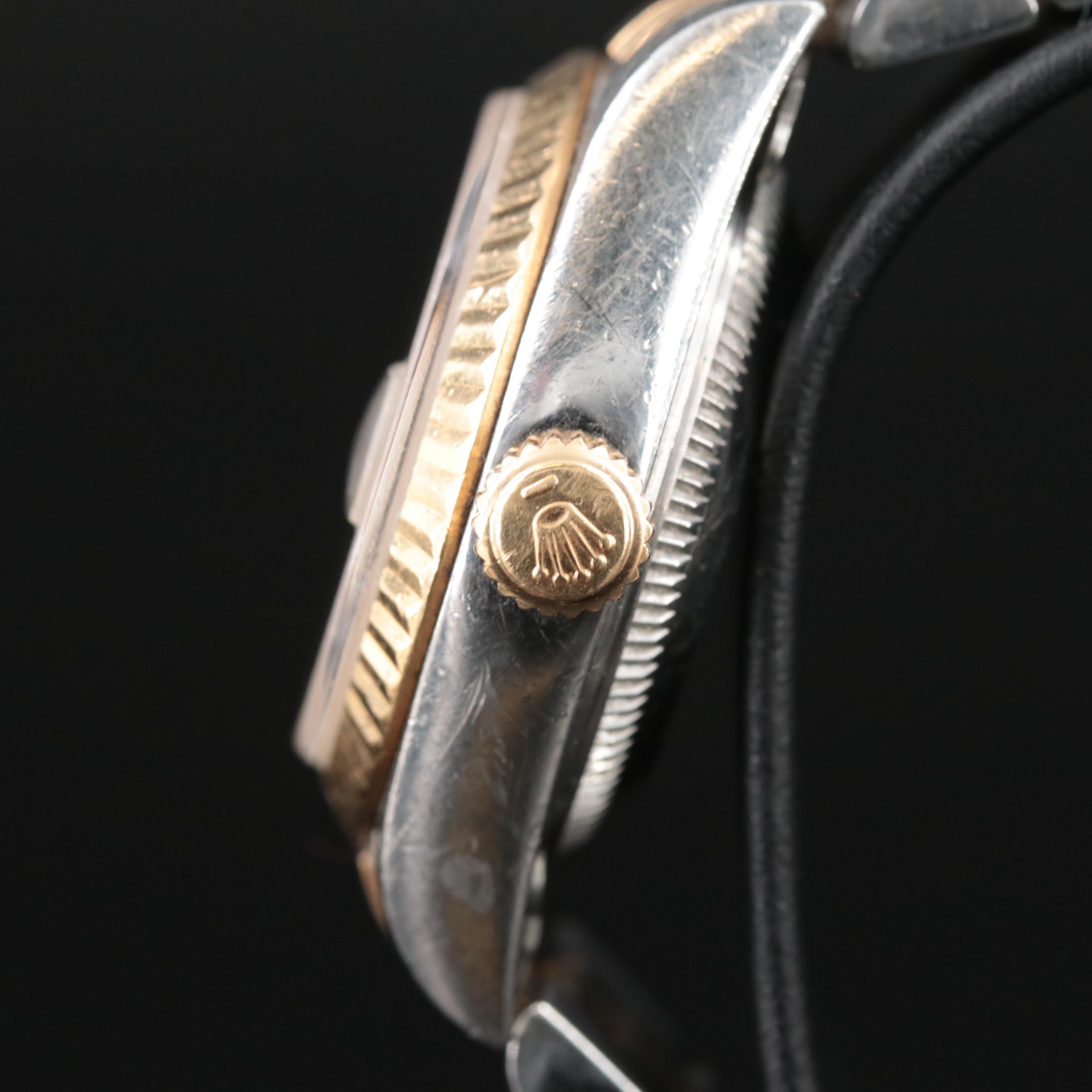 2000 Rolex Datejust Custom Diamond Dial Two-Tone Automatic Watch