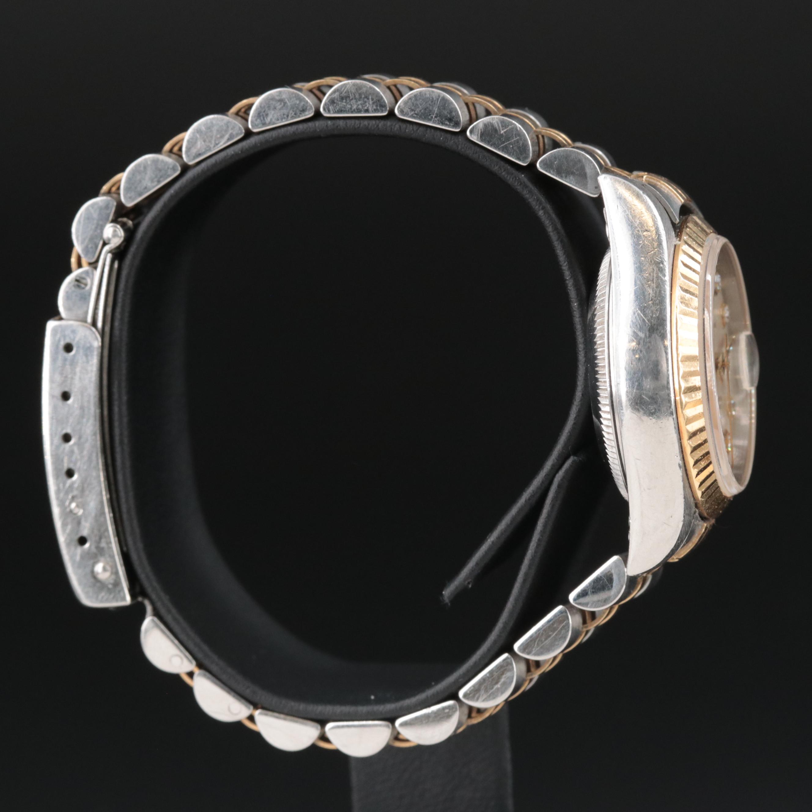 2000 Rolex Datejust Custom Diamond Dial Two-Tone Automatic Watch