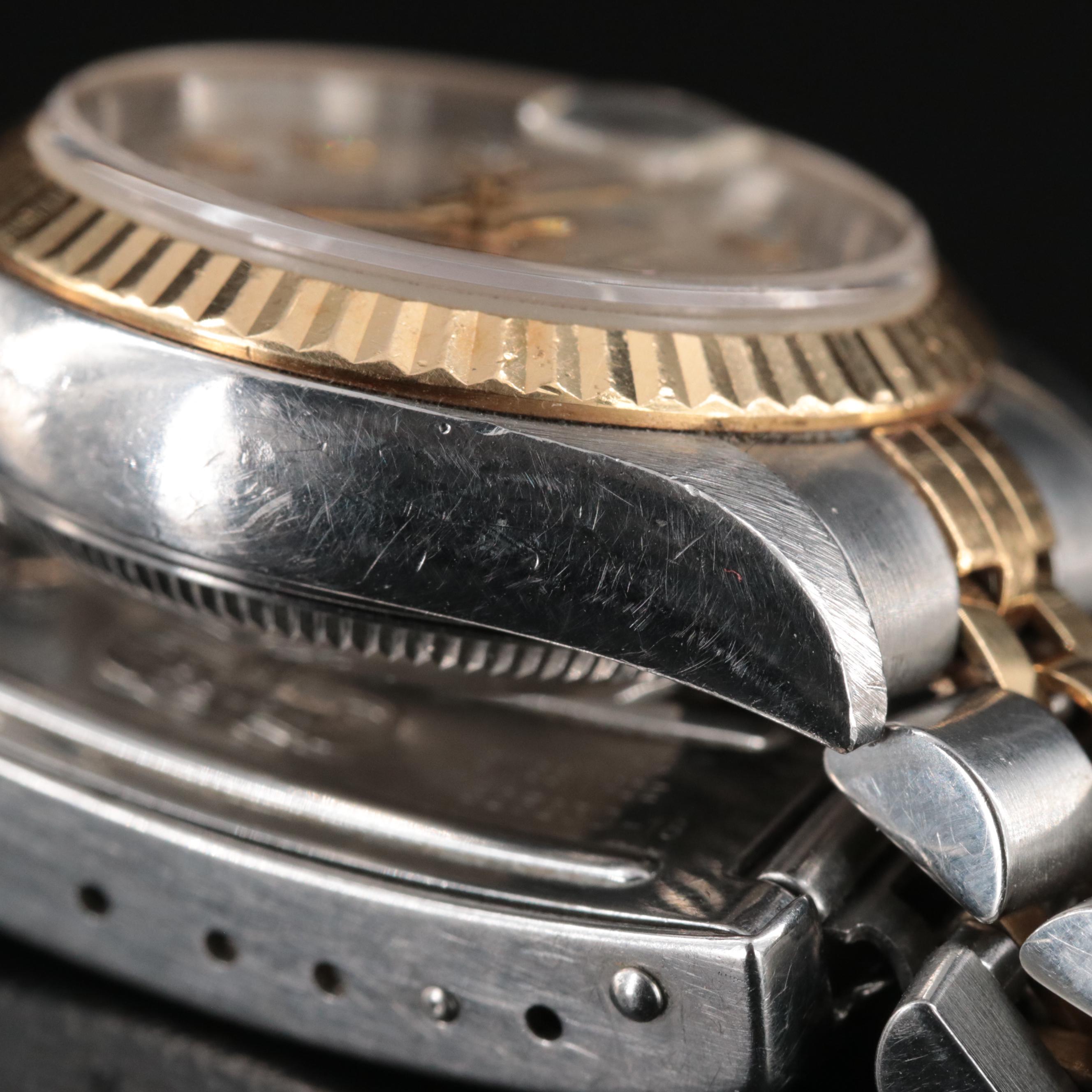 2000 Rolex Datejust Custom Diamond Dial Two-Tone Automatic Watch