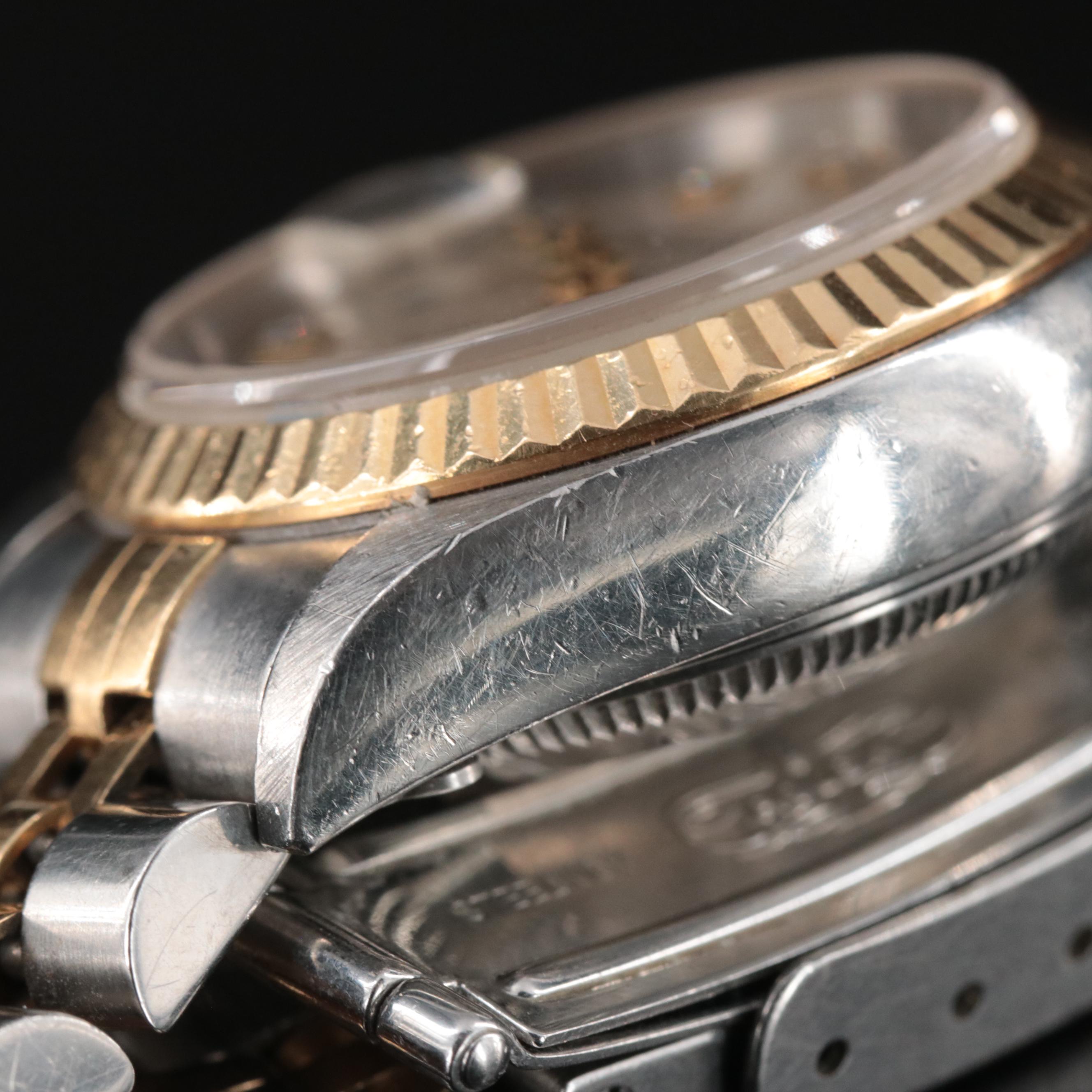 2000 Rolex Datejust Custom Diamond Dial Two-Tone Automatic Watch