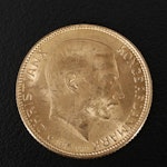 1915 Denmark 20-Kroner Gold Coin