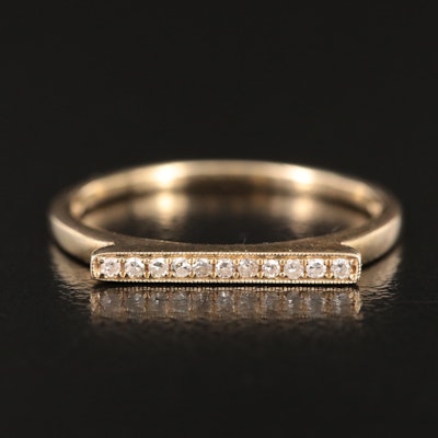 Dana Rebecca Designs 14K and Diamond Bar Top Ring