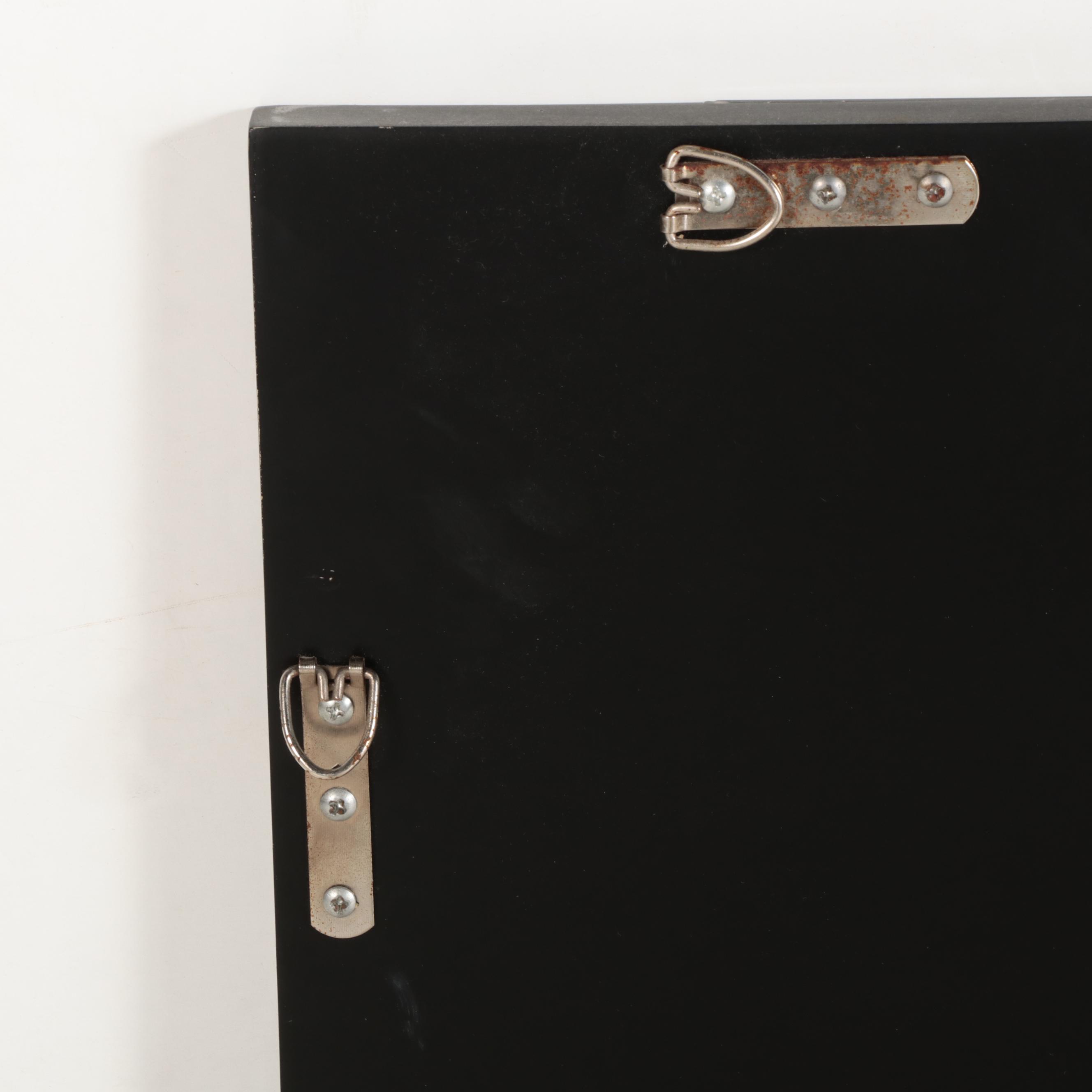 Ballard Designs Mercury Glass Framed Wall Mirror Pair