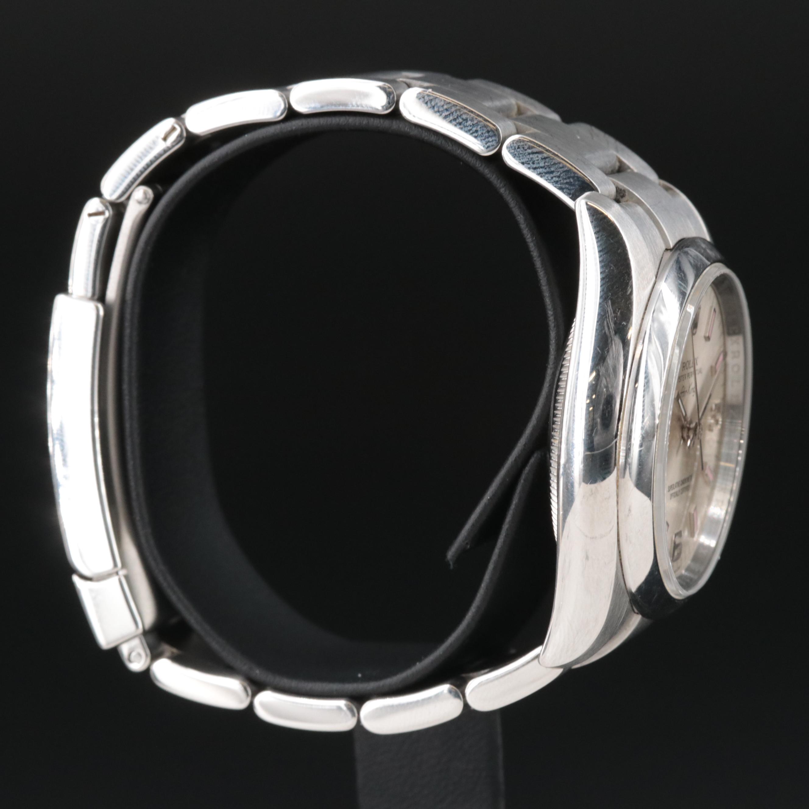 2010 Rolex Air King 34MM Steel Automatic Watch