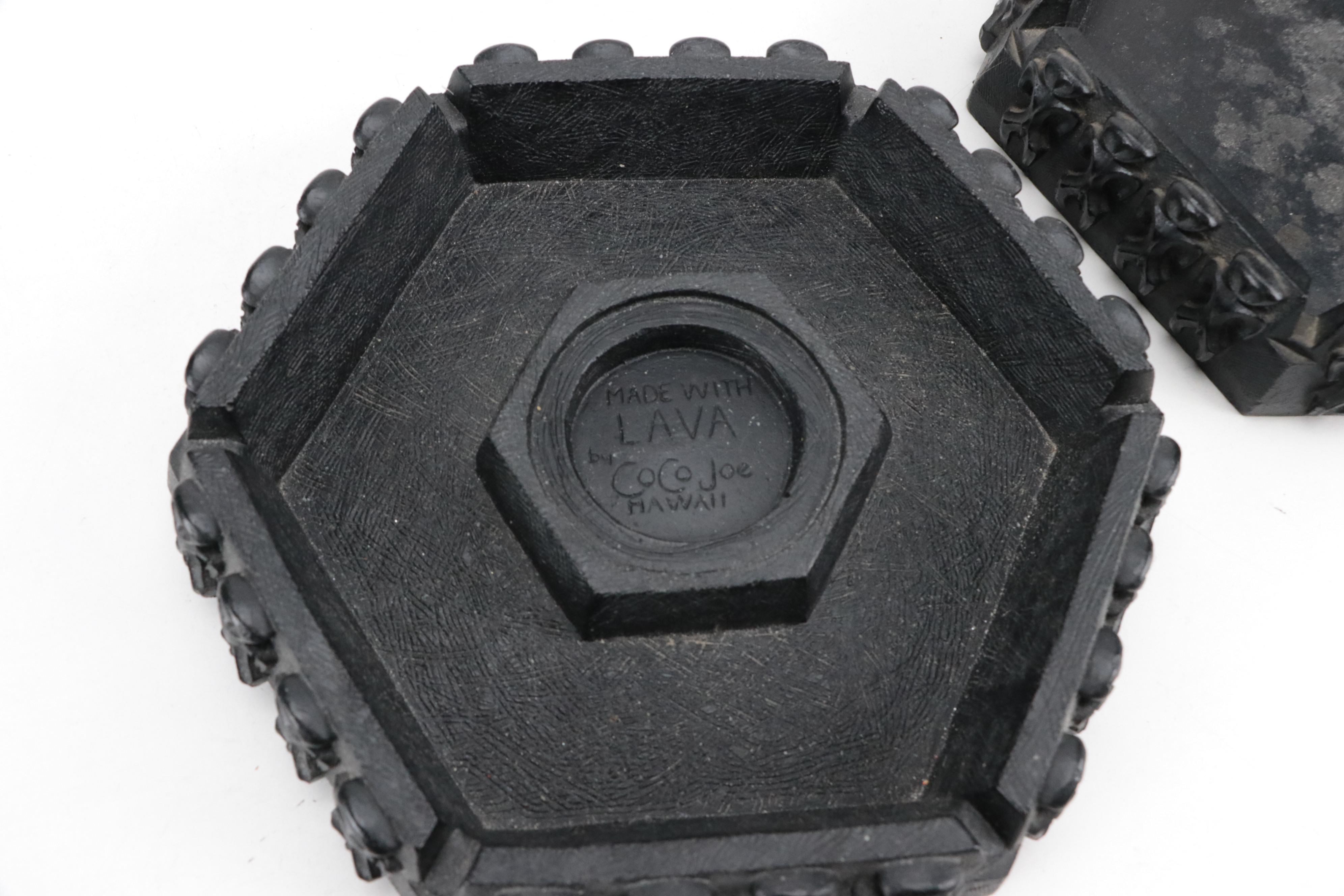 Royal Haeger and Other Ceramic, Metal and Black Lava Ashtrays