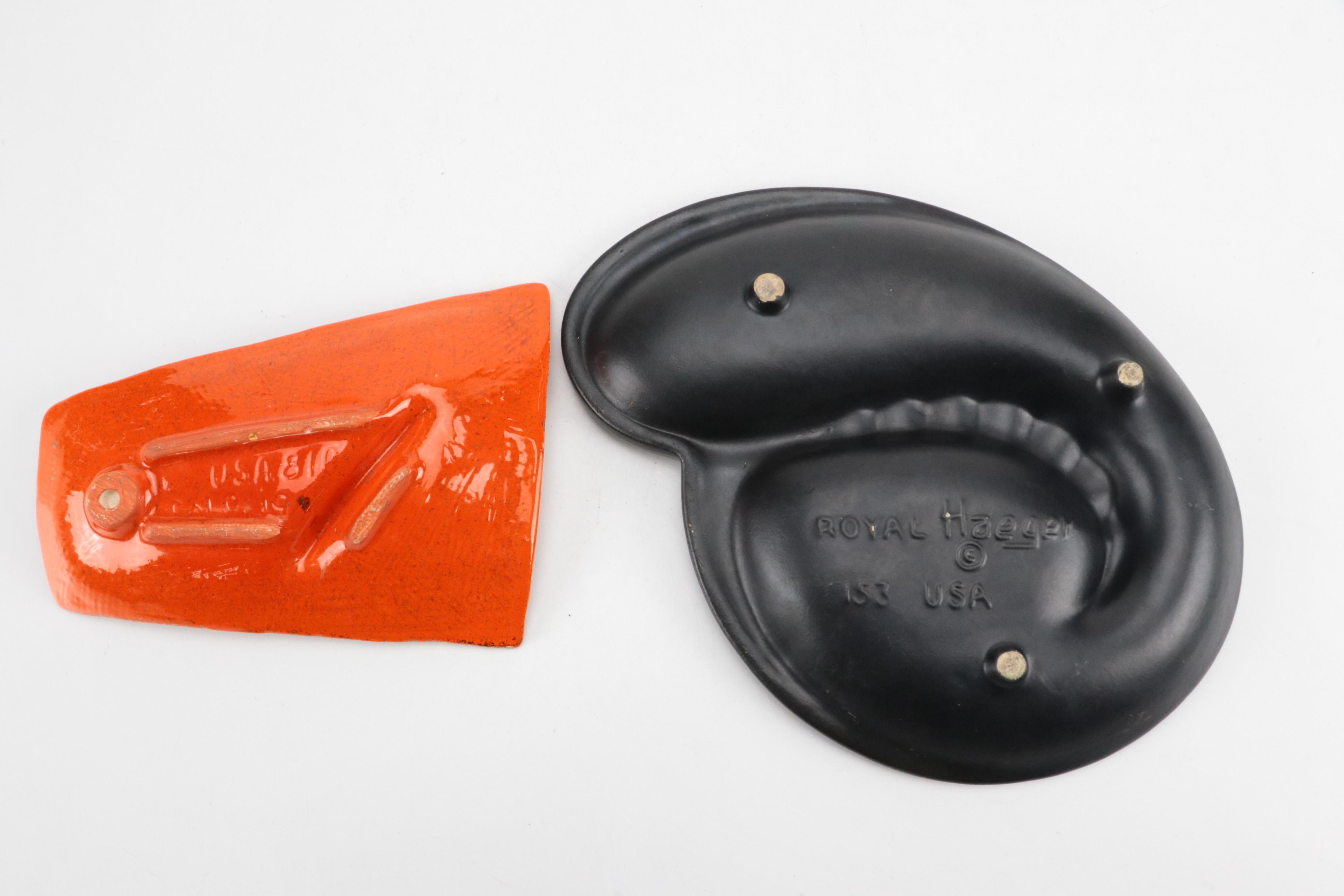 Royal Haeger and Other Ceramic, Metal and Black Lava Ashtrays