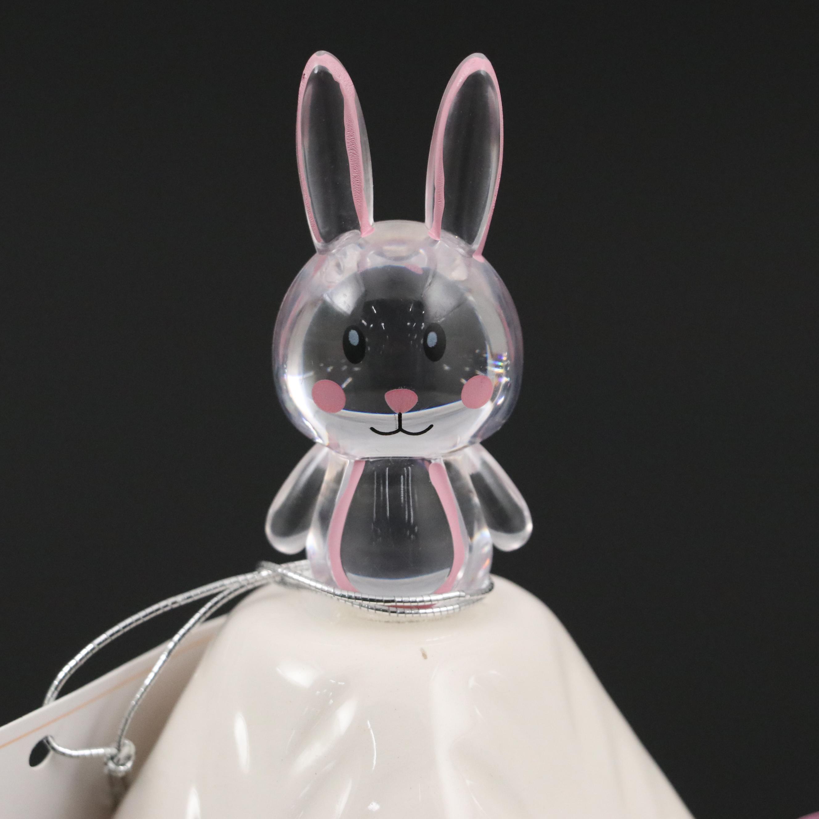 Mr. Cottontail 13" Illuminated Ceramic Easter Tree