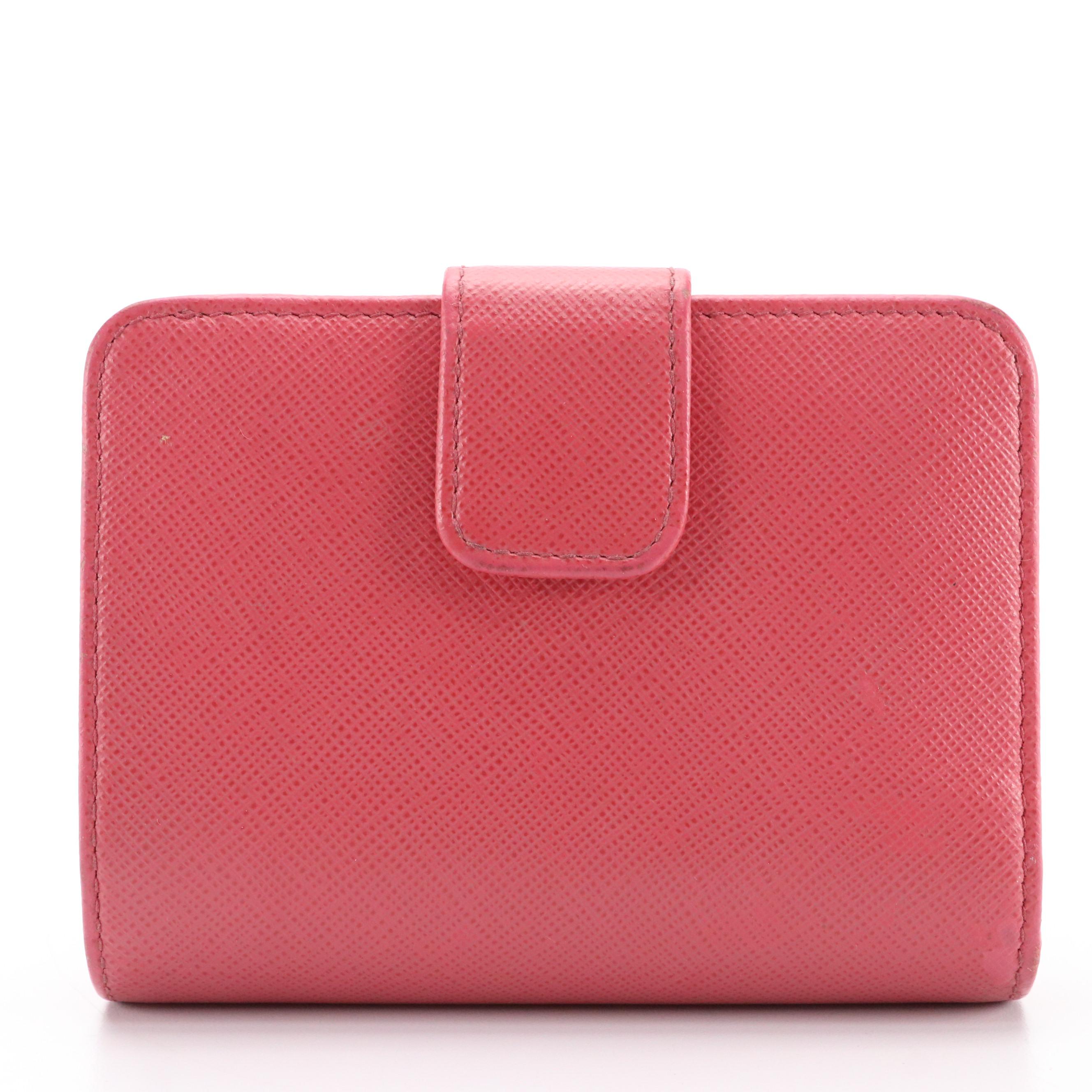 Prada Compact Wallet in Saffiano Leather