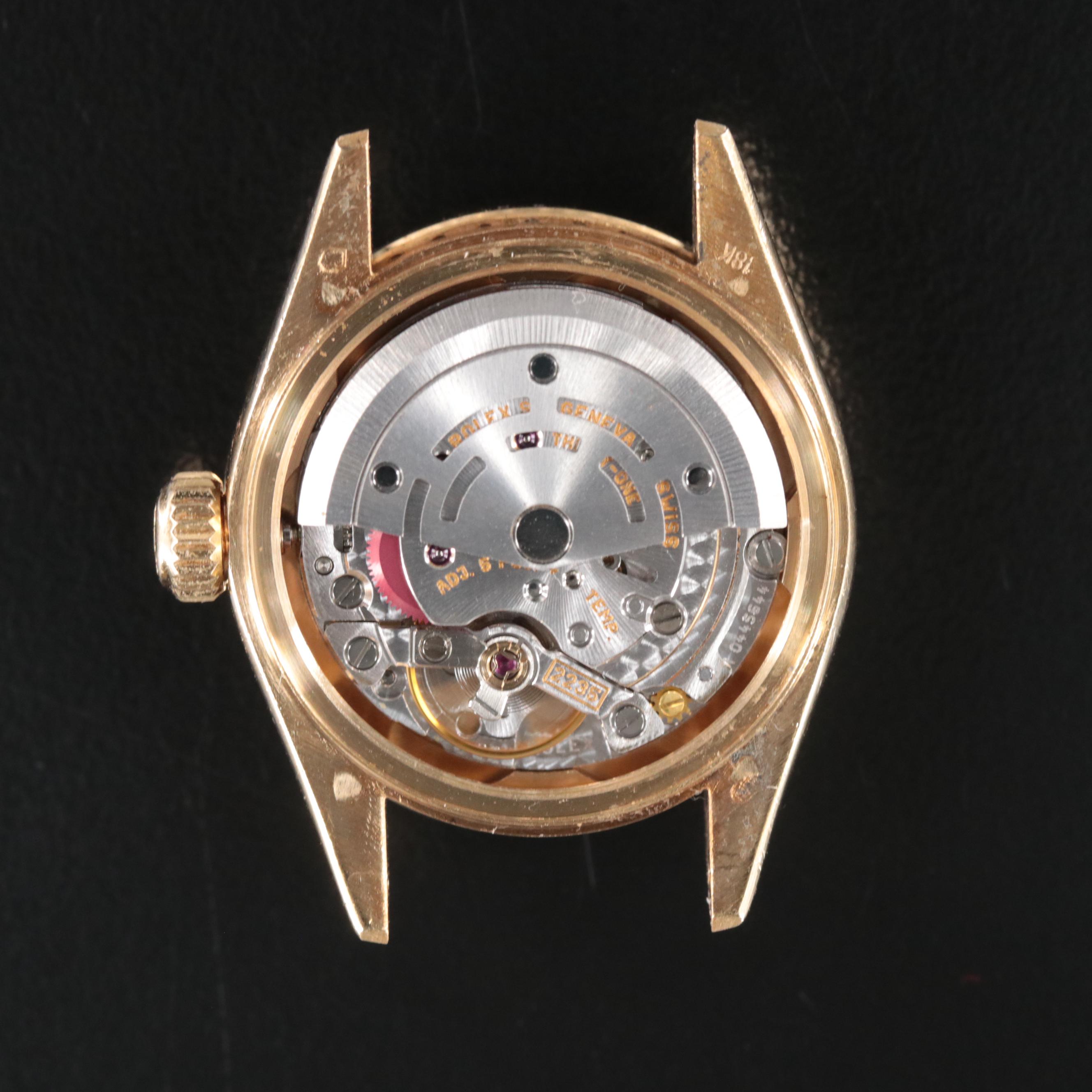 1999 18K Rolex Custom Diamond Dial and Bezel Datejust President Watch