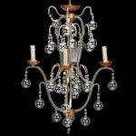 Currey & Company Glass Ornament 4-Light Candelabra Chandelier