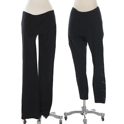 Prada Sport Pants in Stretch Wool Gabardine and Lululemon Leggings in Nylon