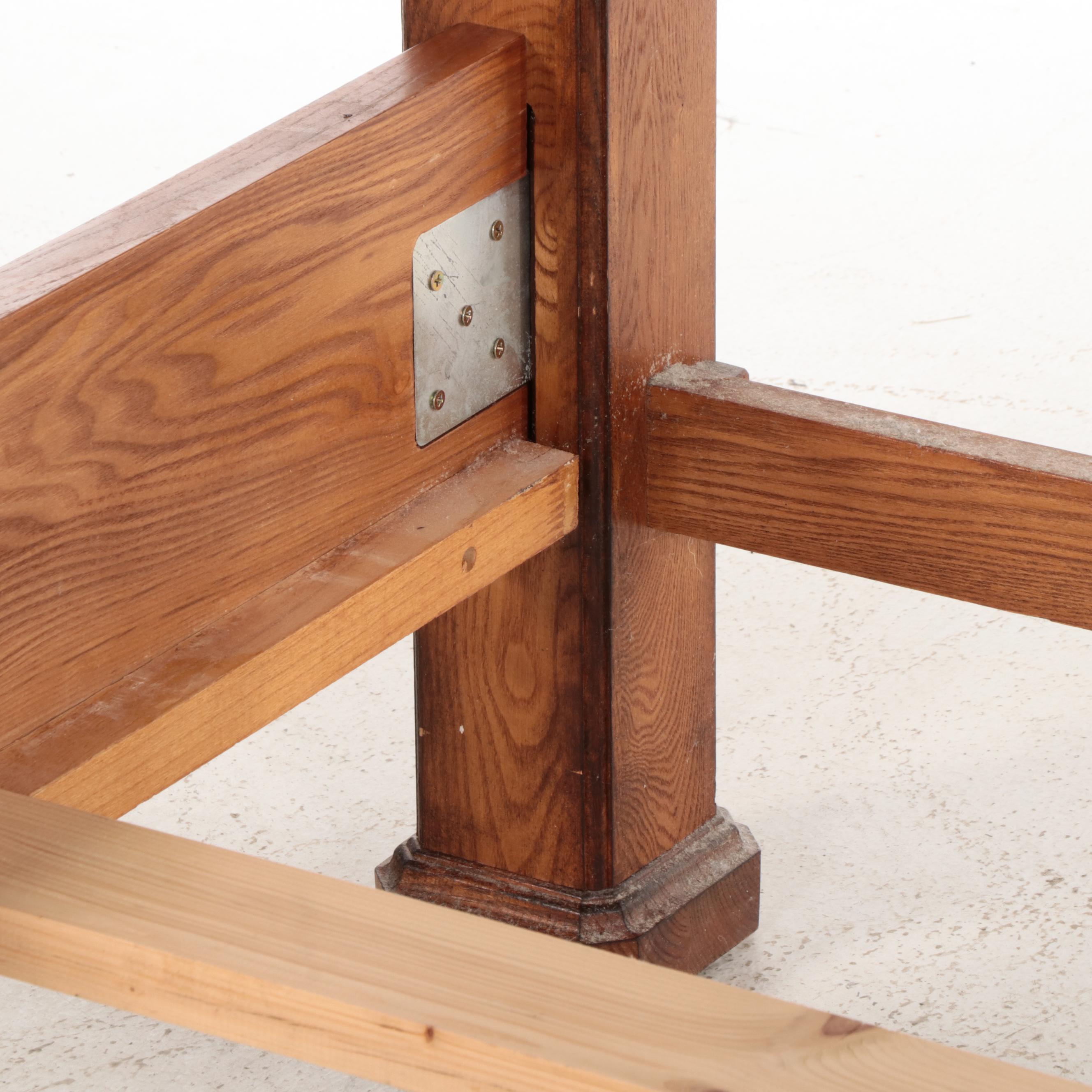 Mission Style Oak Bed Frame