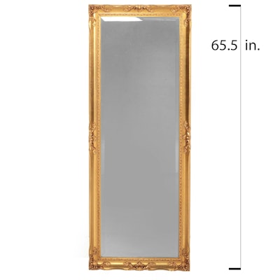 J. A. Olson Company Giltwood Framed Standing Mirror, Late 20th Century