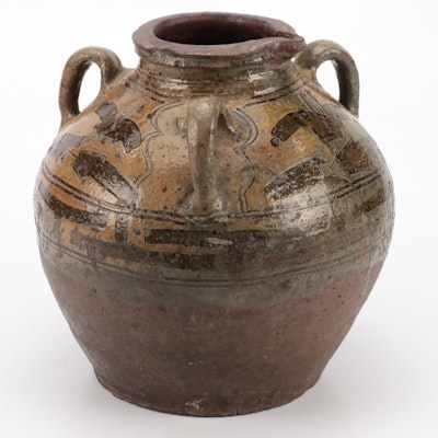 Asian Stoneware Spouted Water Jar