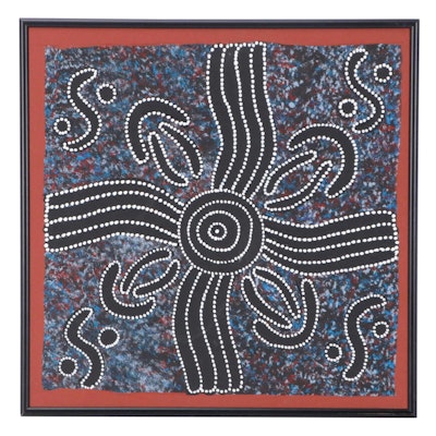 Aboriginal Style Acrylic Painting