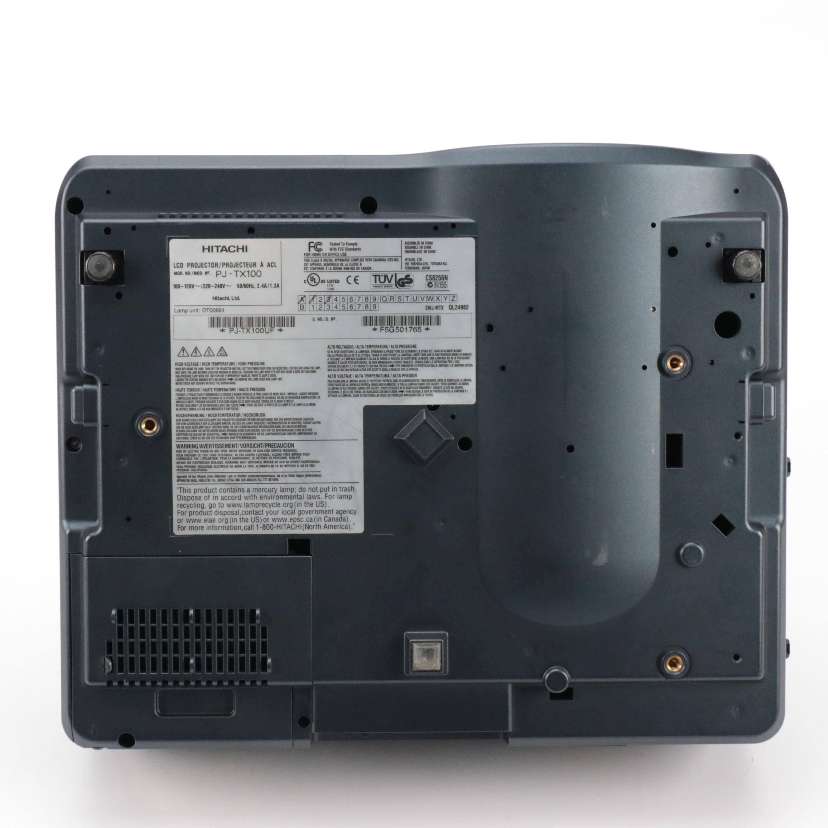 Hitachi PJ-TX100 Ultravision Entertainment Projector