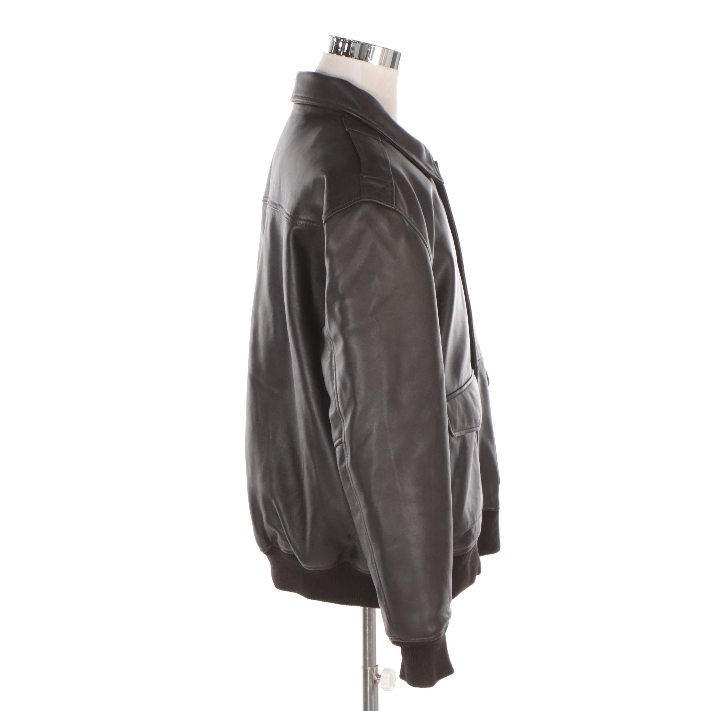 Men's Cockpit USA Army Air Corps Flight Jacket in Lambskin Leather