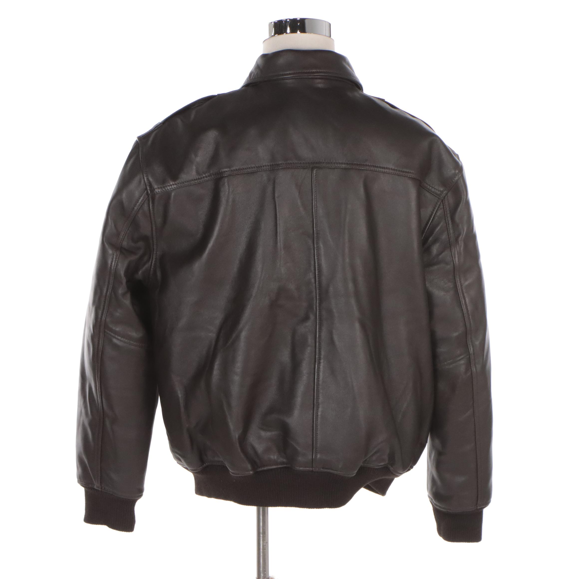 Men's Cockpit USA Army Air Corps Flight Jacket in Lambskin Leather