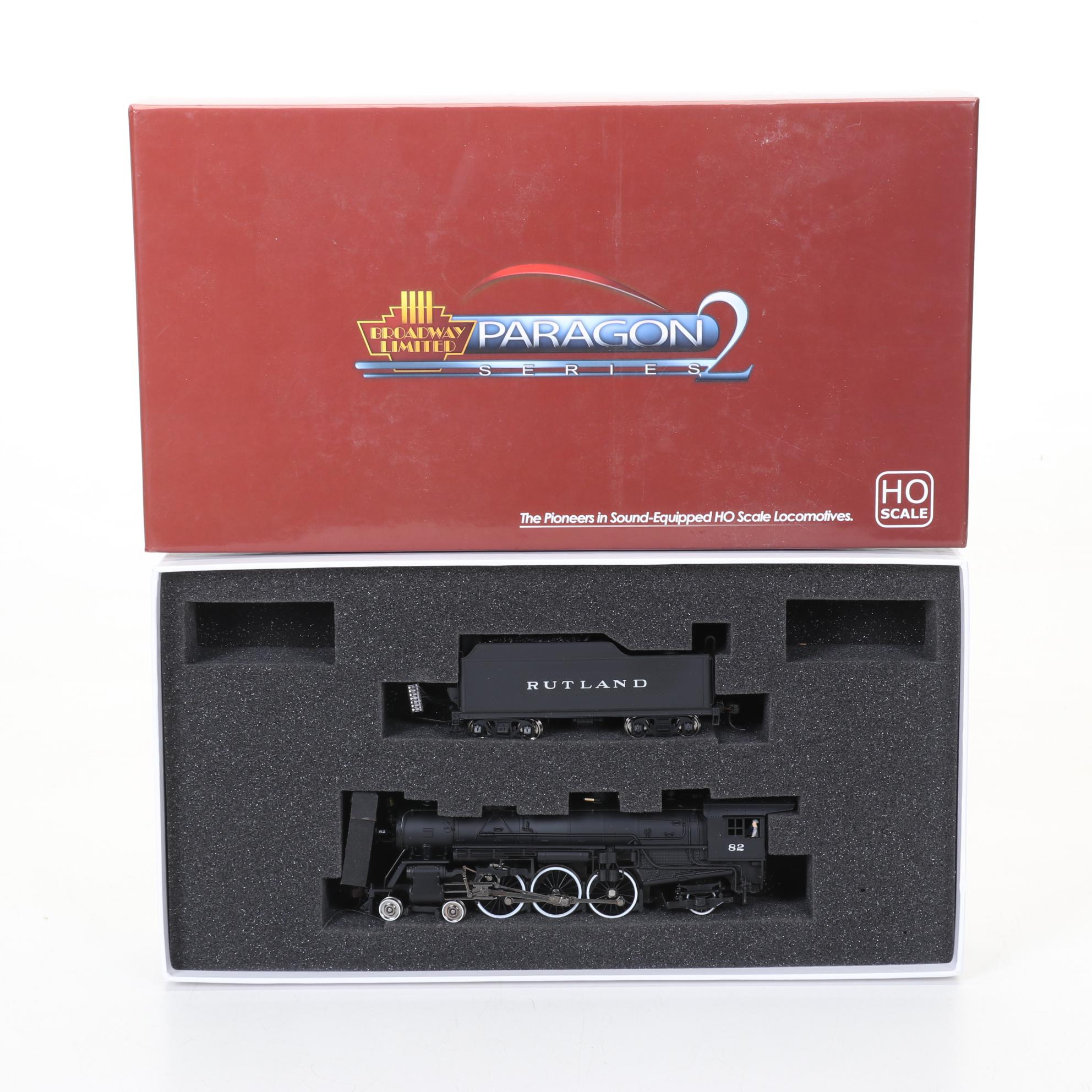 Broadway Limited Paragon HO Scale Rutland 4-6-2 Steam Locomotive Model Train