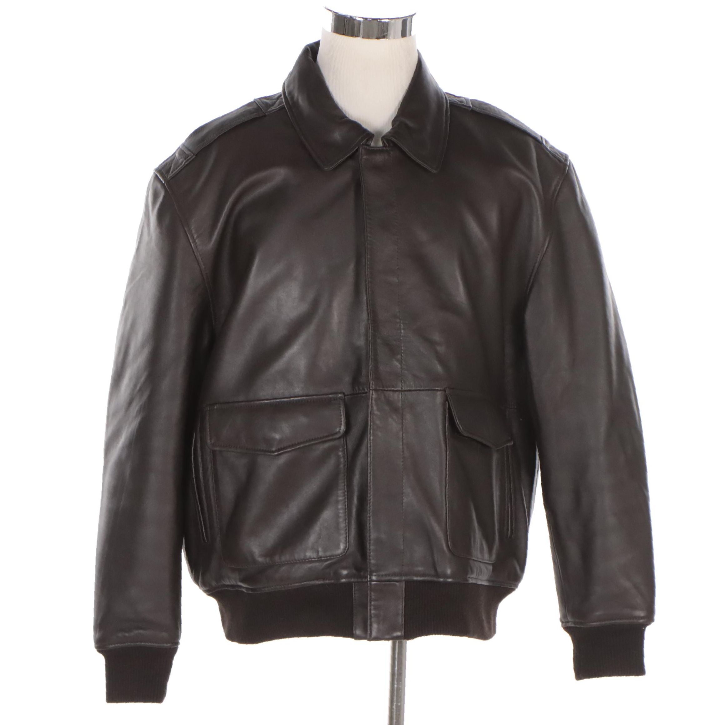 Men's Cockpit USA Army Air Corps Flight Jacket in Lambskin Leather