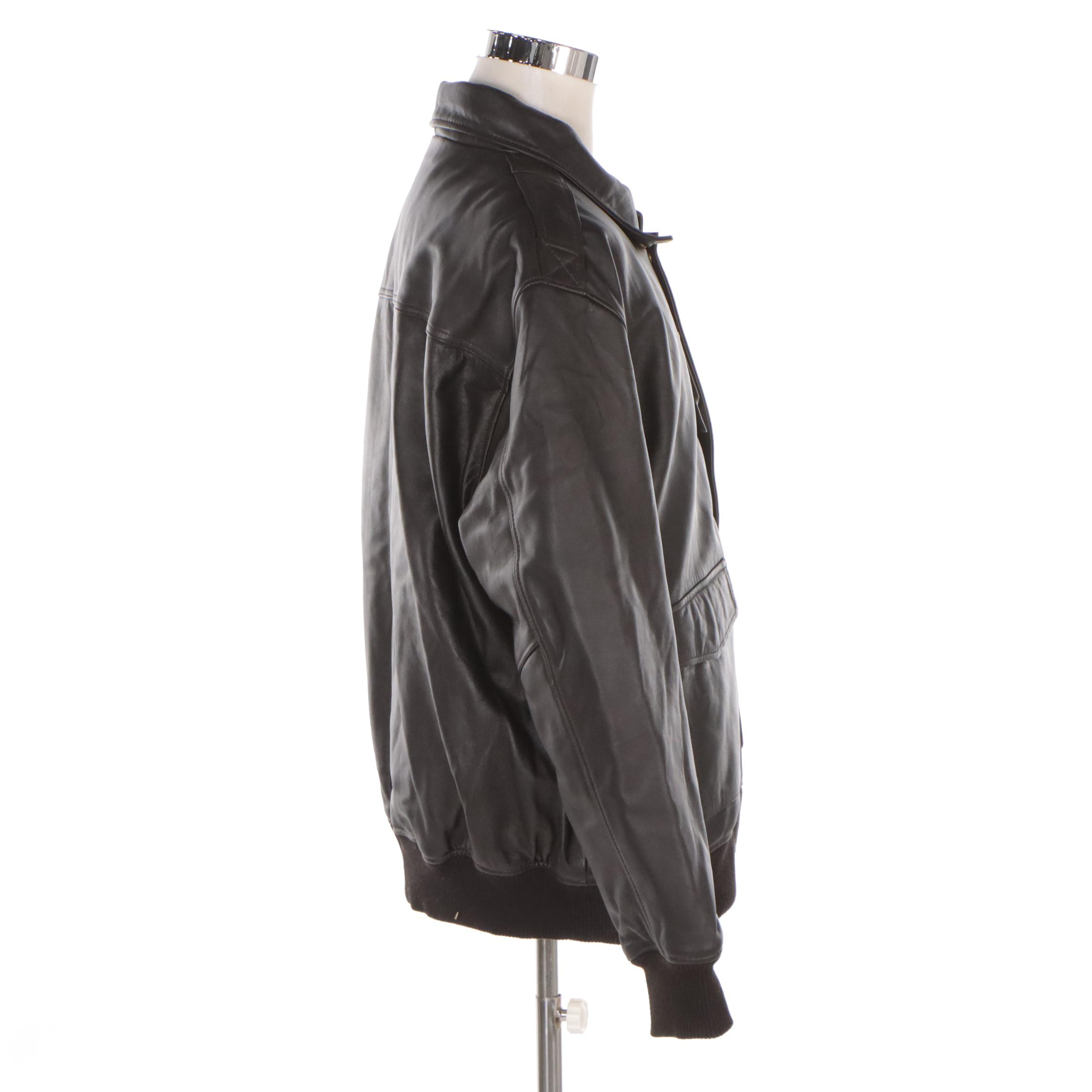 Men's Cockpit USA Army Air Corps Flight Jacket in Lambskin Leather, NWT