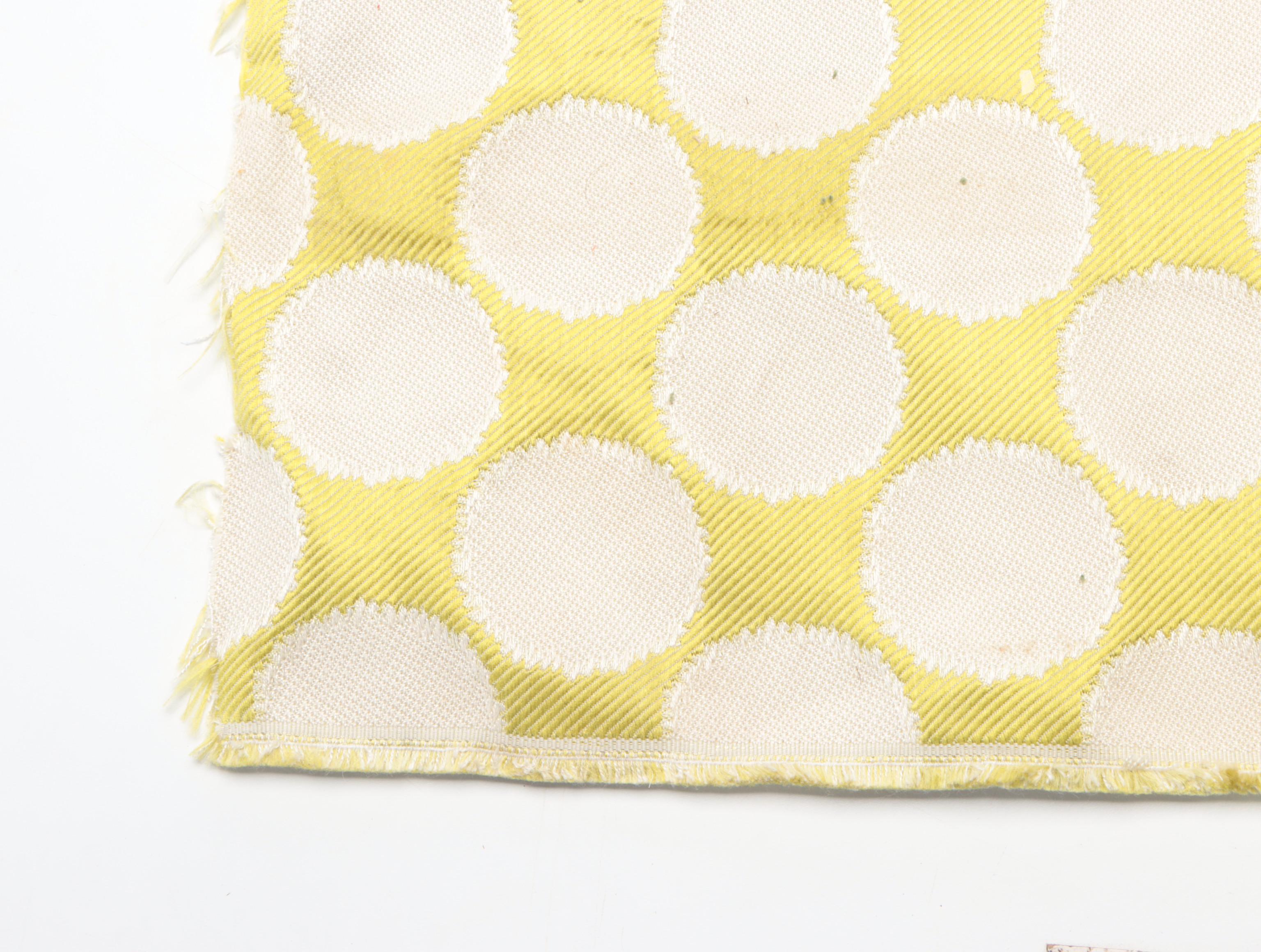 Chartreuse, Olive and Aqua Green Decorator Fabric Partial Bolts