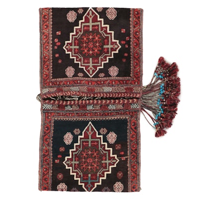 Hand-Knotted Persian Qashqai Storage Bag