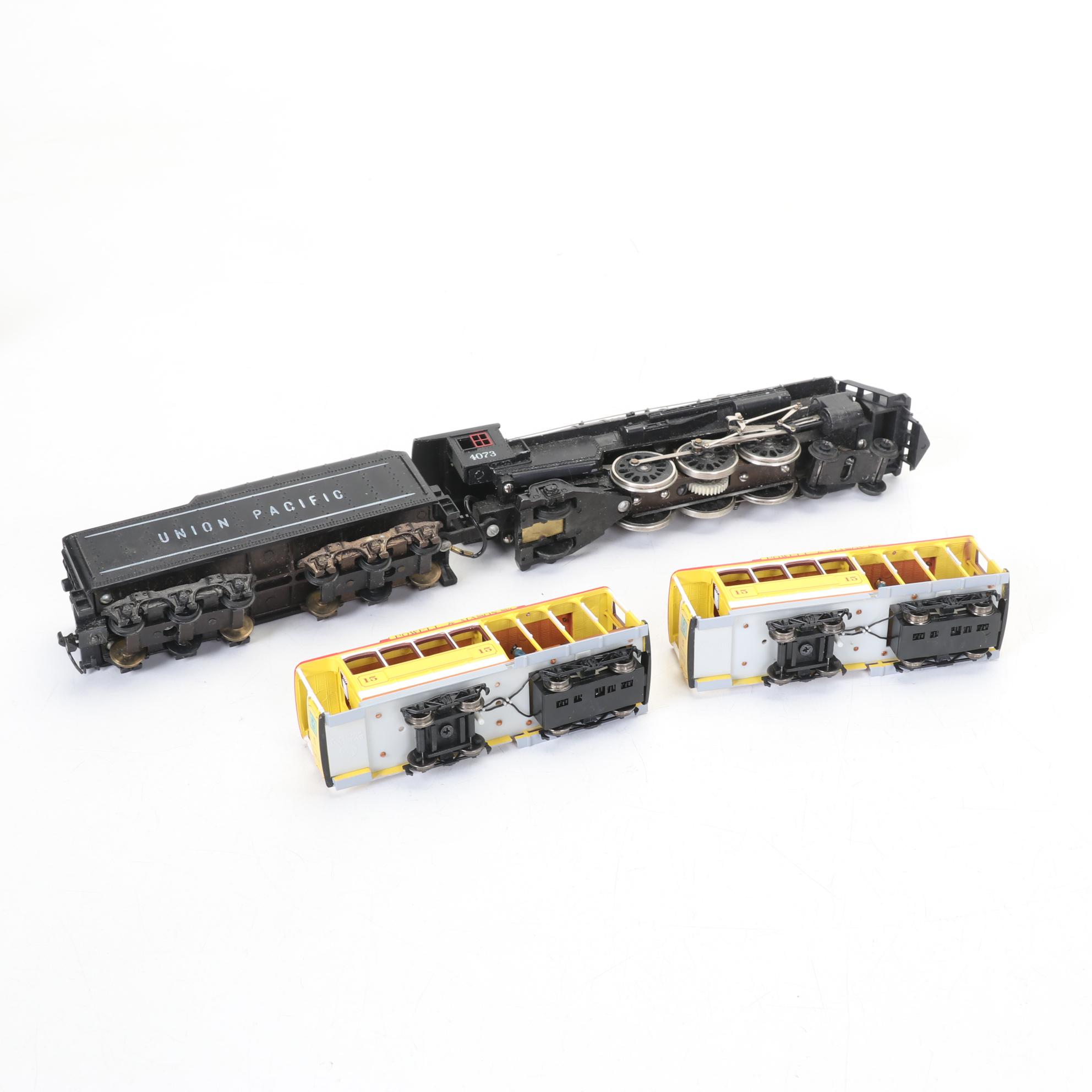 Rivarossi HO Scale Union Pacific Passenger Car Set with 2-6-2 Steam Locomotive
